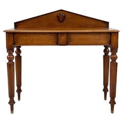 19th Century English Oak Console Table, Circa 1880