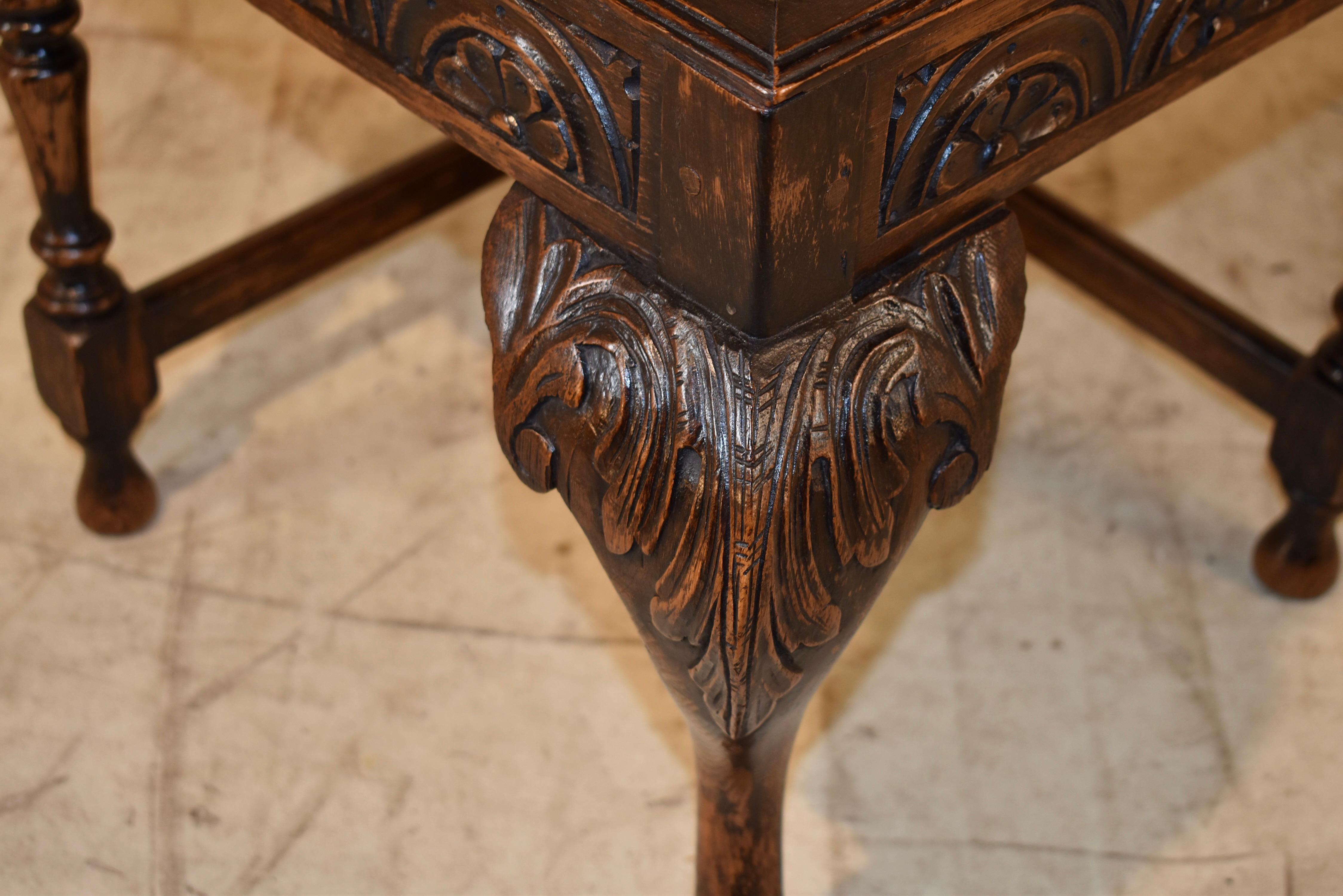 19th Century English Oak Corner Chair For Sale 4
