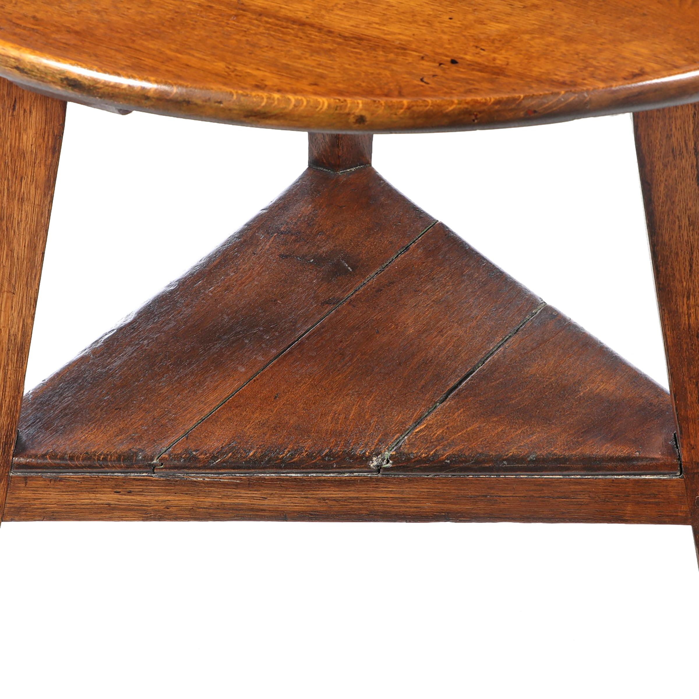 19th Century English Oak Cricket Table 3