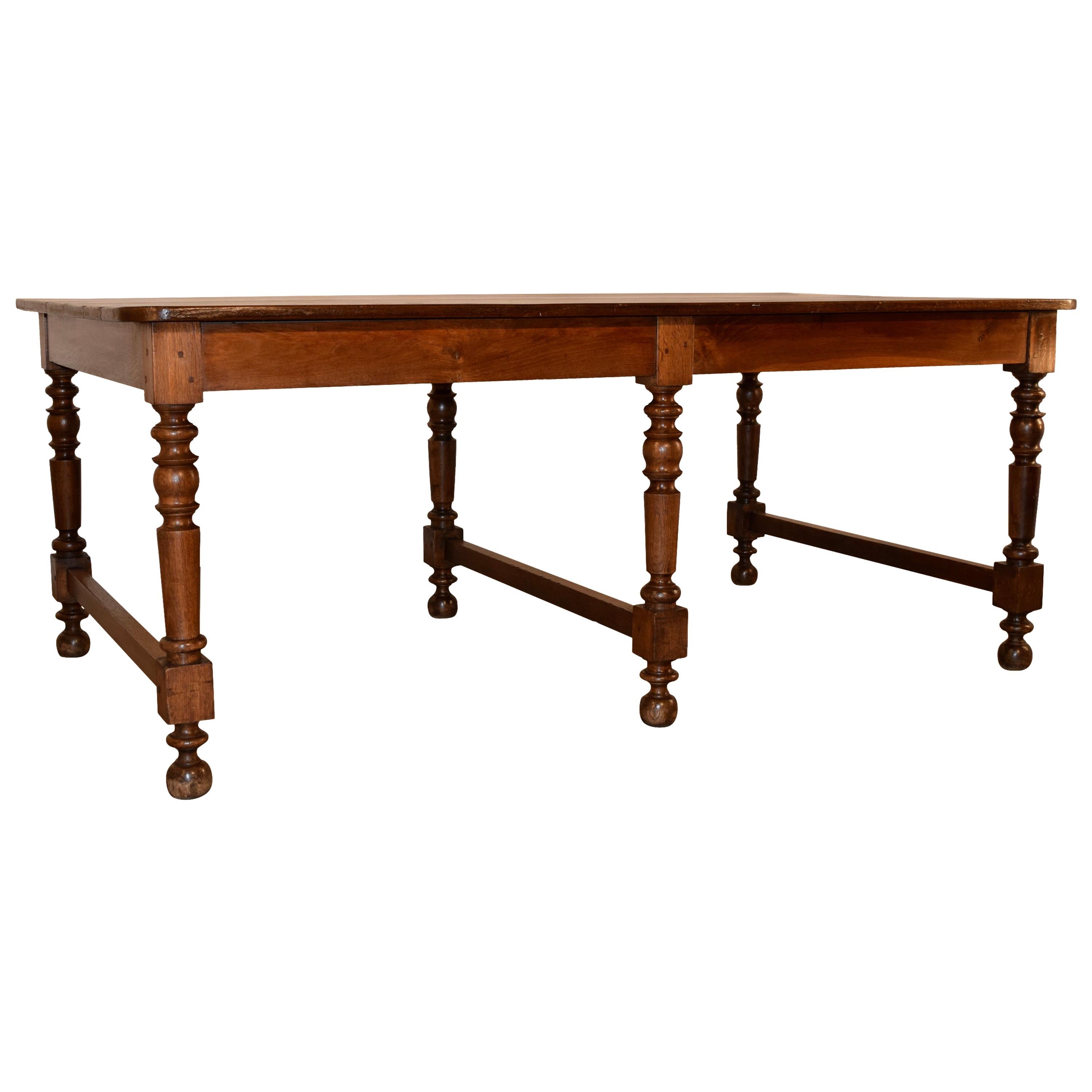 19th Century English Oak Draper's Table