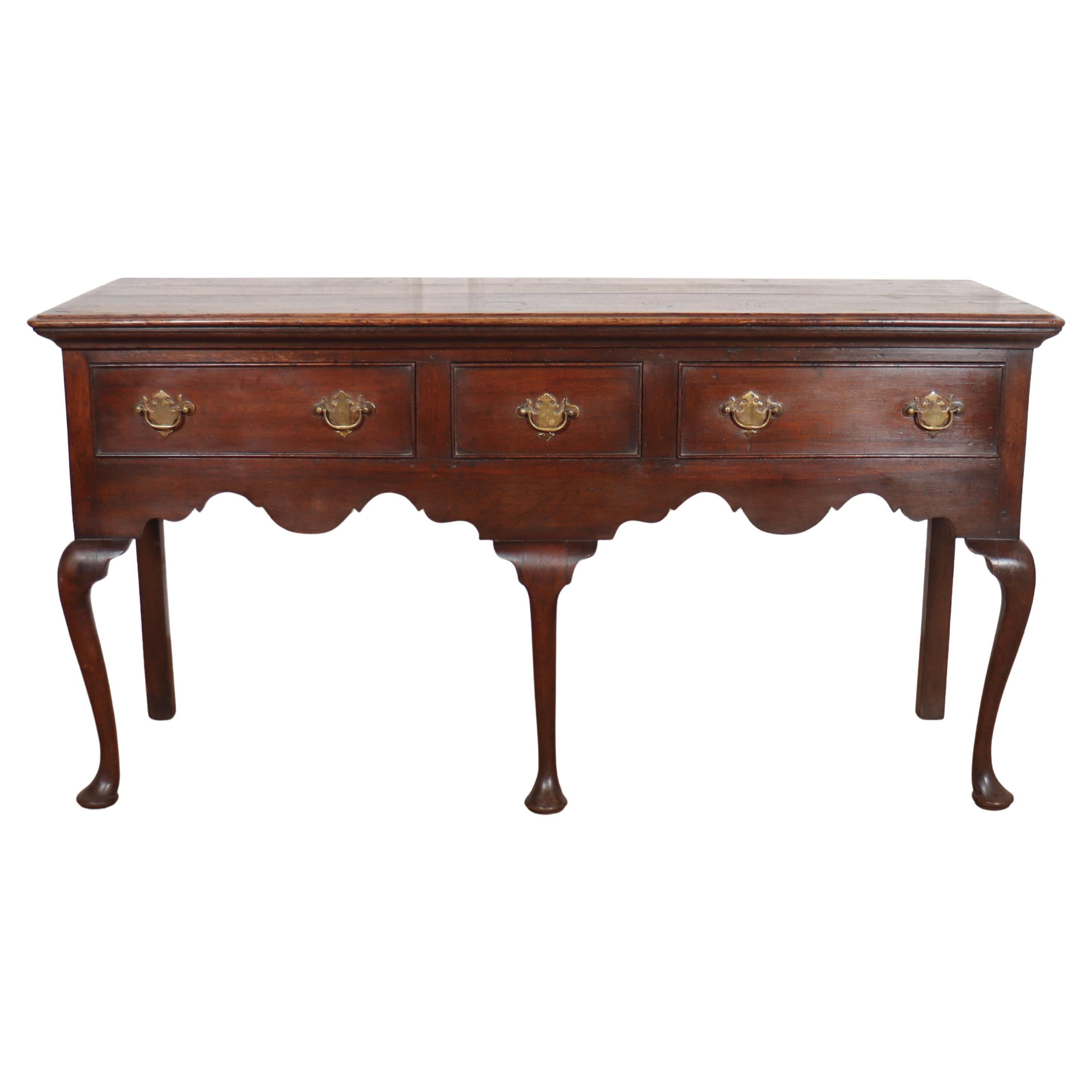 19th Century English Oak Dresser Base