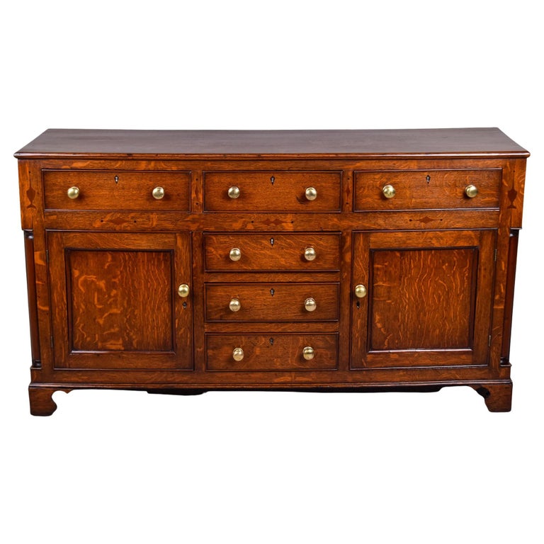 19th Century English Oak Dresser Base at 1stDibs