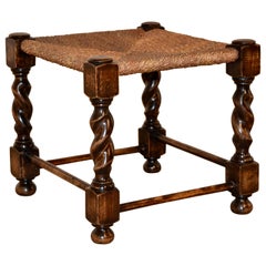 19th Century English Oak Foot Stool