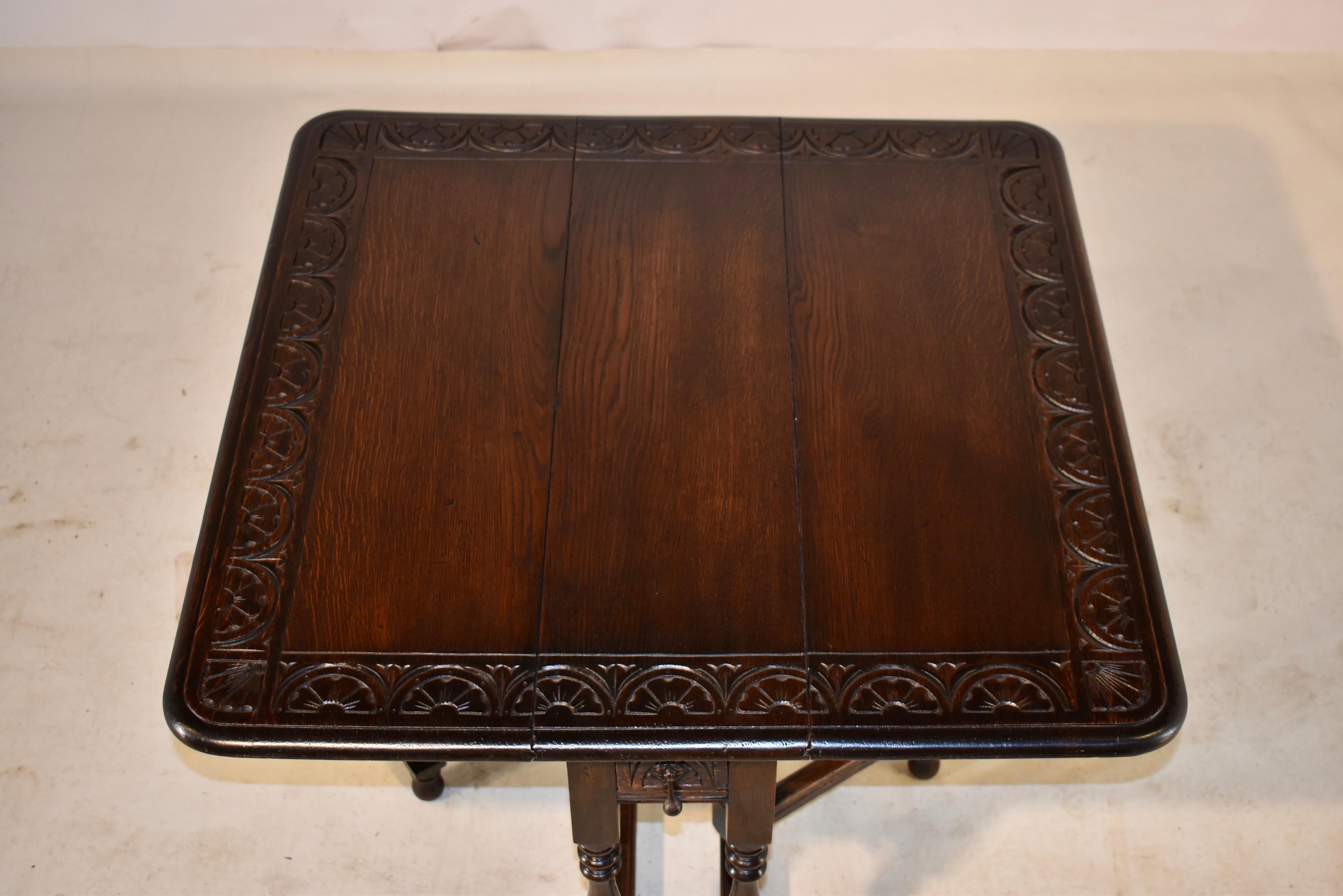 19th Century English Oak Gate Leg Table 7