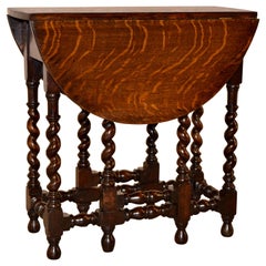 Antique 19th Century English Oak Gate Leg Table