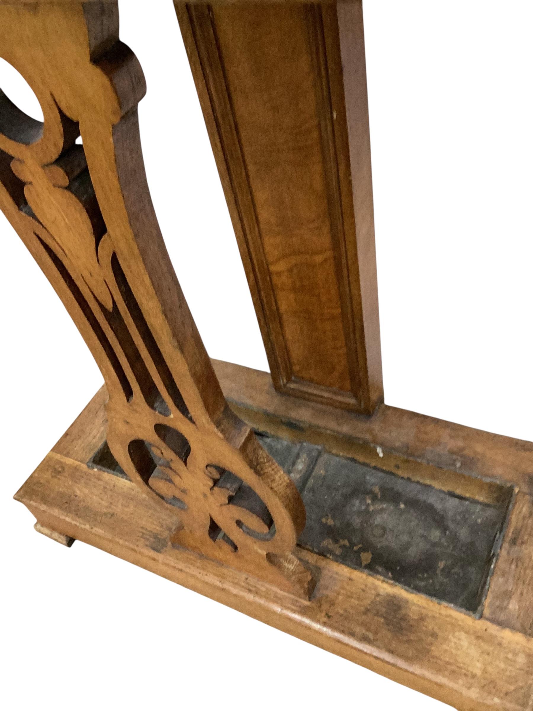 19th Century English Oak Hall Tree For Sale 2