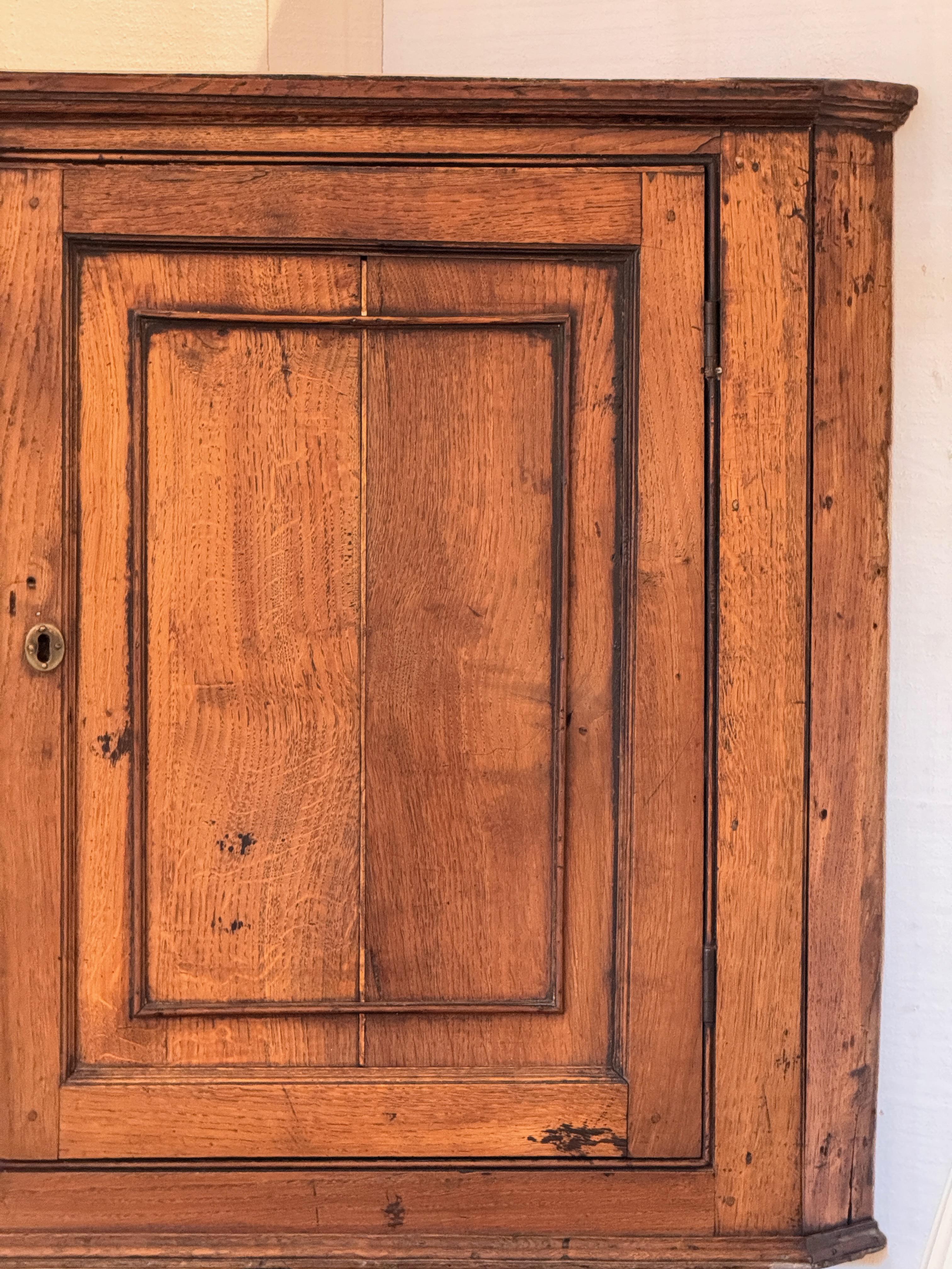 Armadio pensile inglese del XIX secolo in Oak In condizioni buone in vendita a Charlottesville, VA