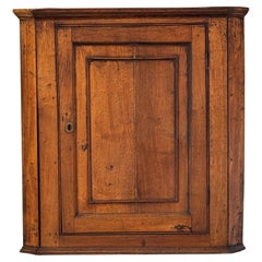 Englischer Hängeschrank aus Eiche des 19.