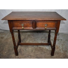 19th Century English Oak Jacobean-Style Side Table
