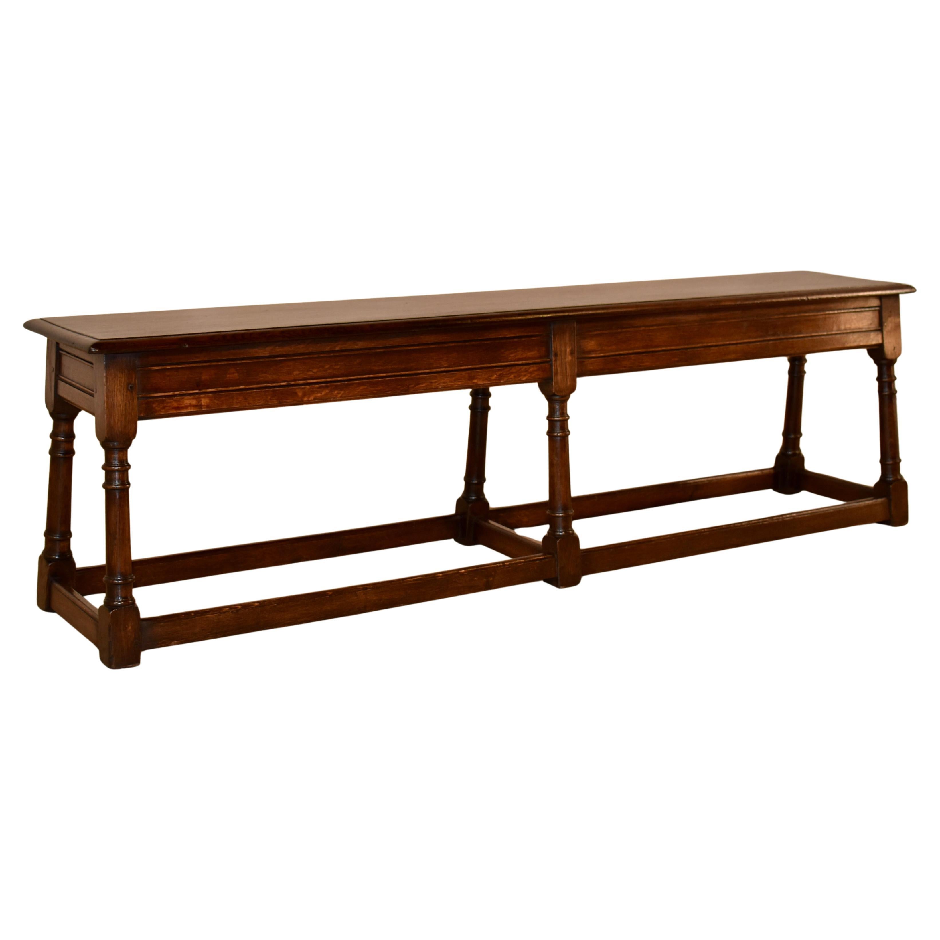 19th Century English Oak Joint Bench For Sale