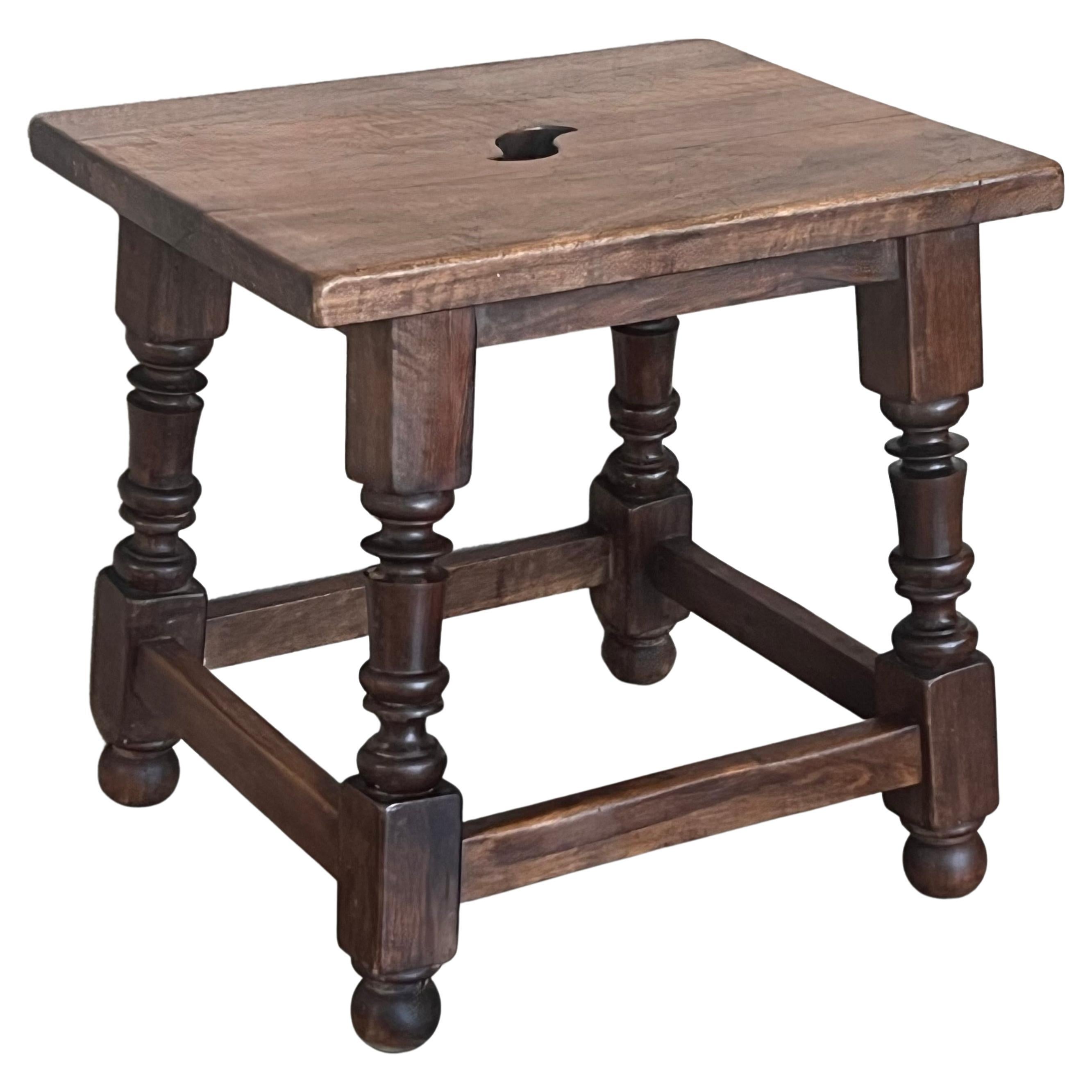 19th Century English Oak Joint Stool / Bench For Sale