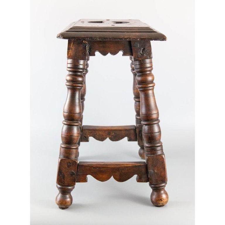 19th Century English Oak Joint Stool For Sale at 1stDibs