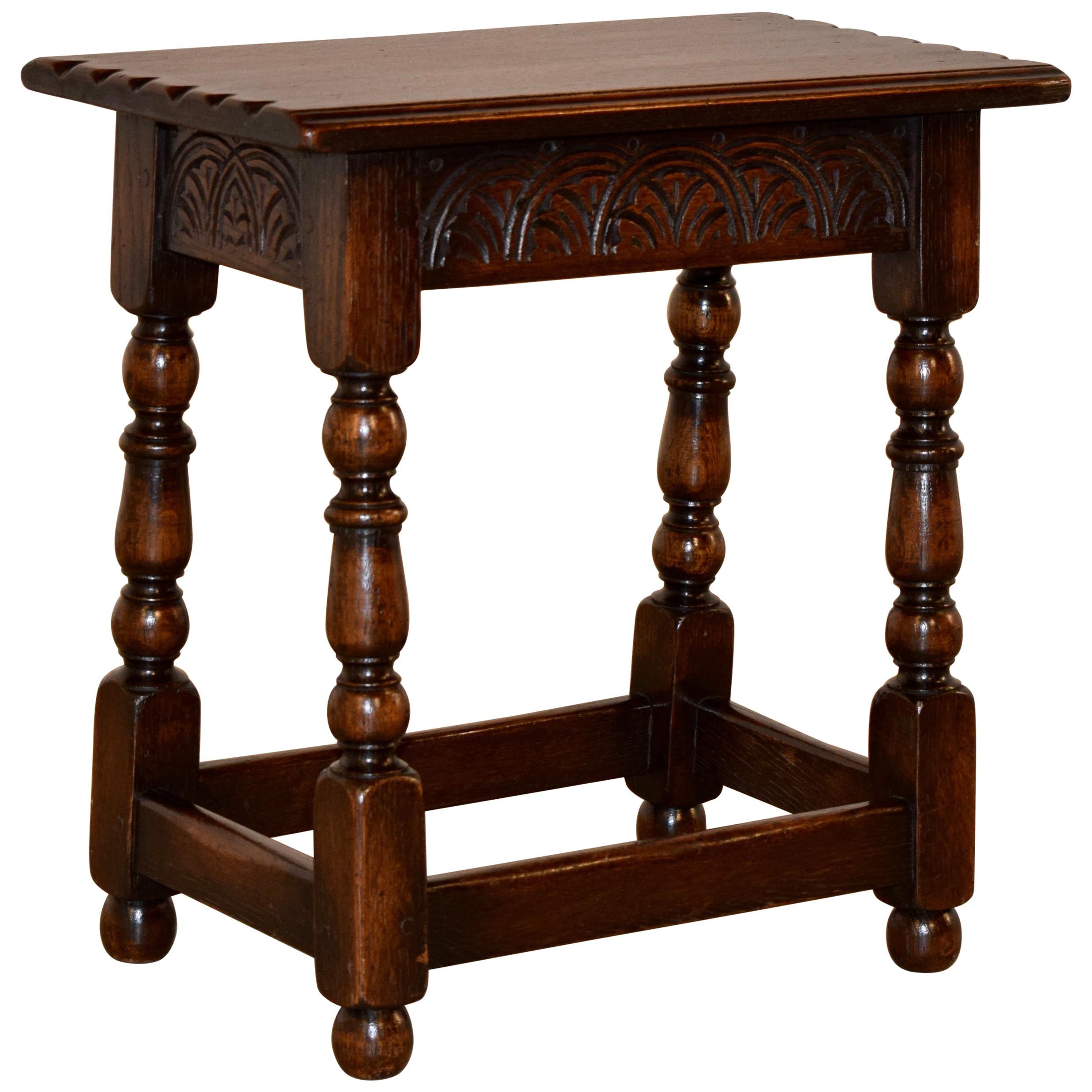 19th Century English Oak Joint Stool