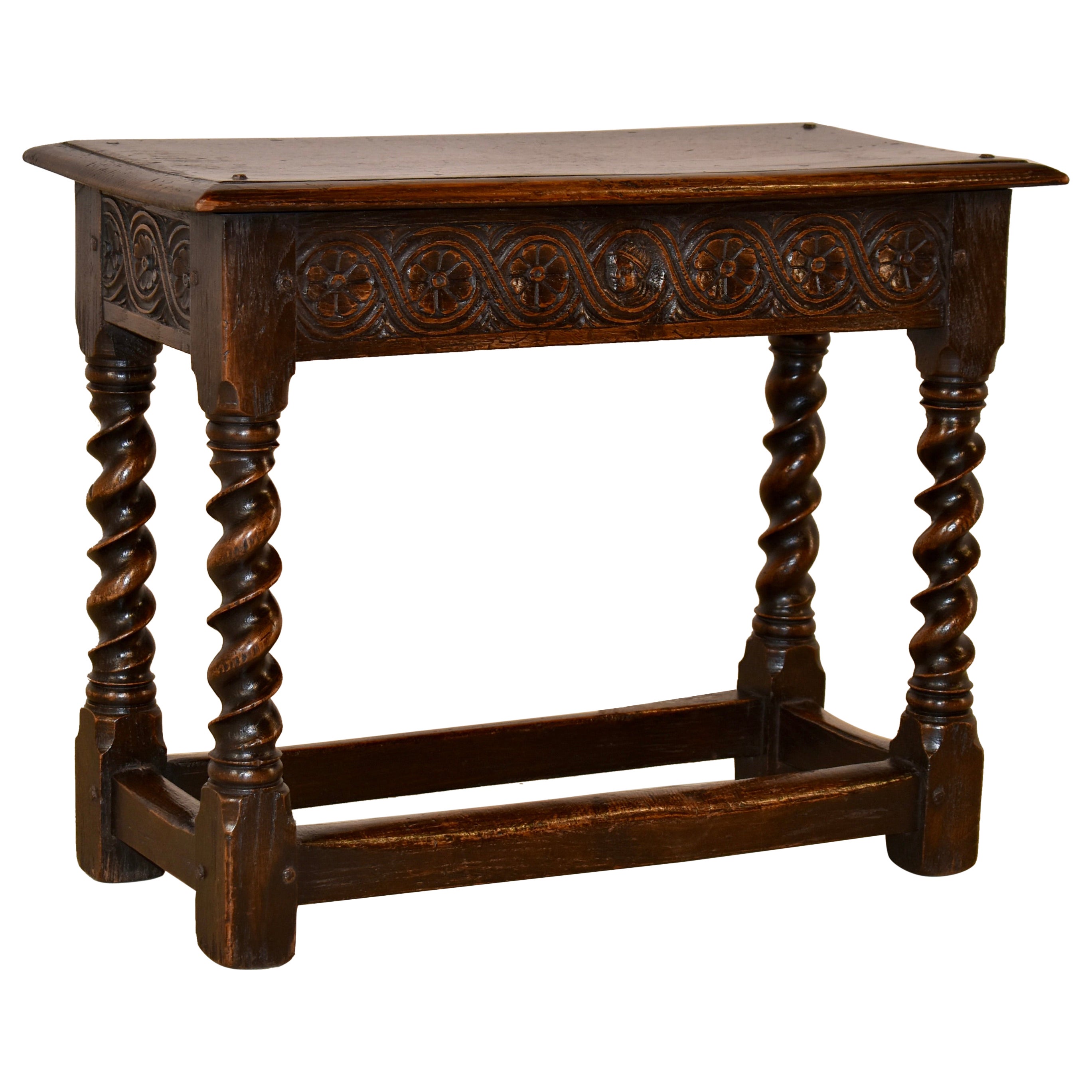 19th Century English Oak Joint Stool