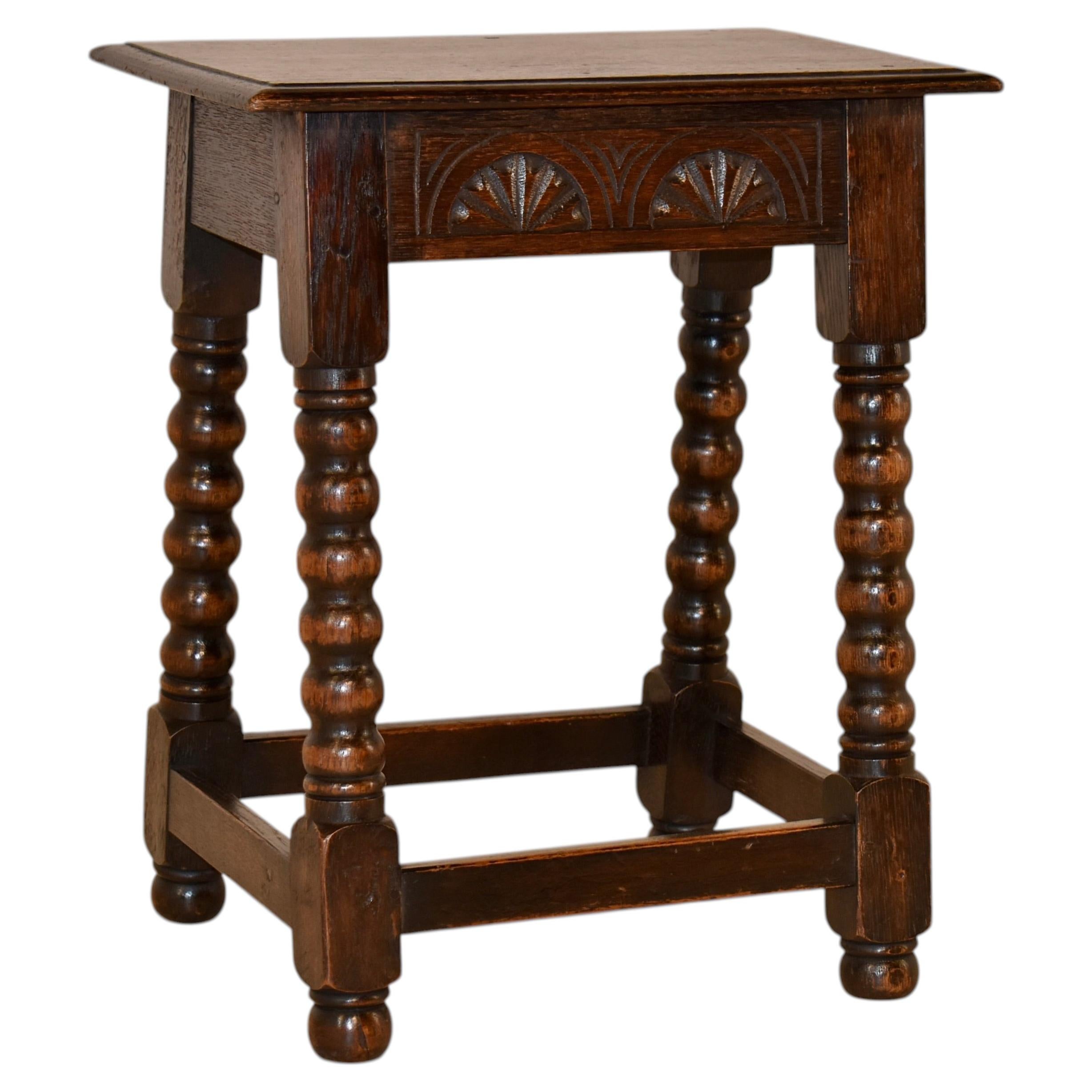 19th Century English Oak Joint Stool