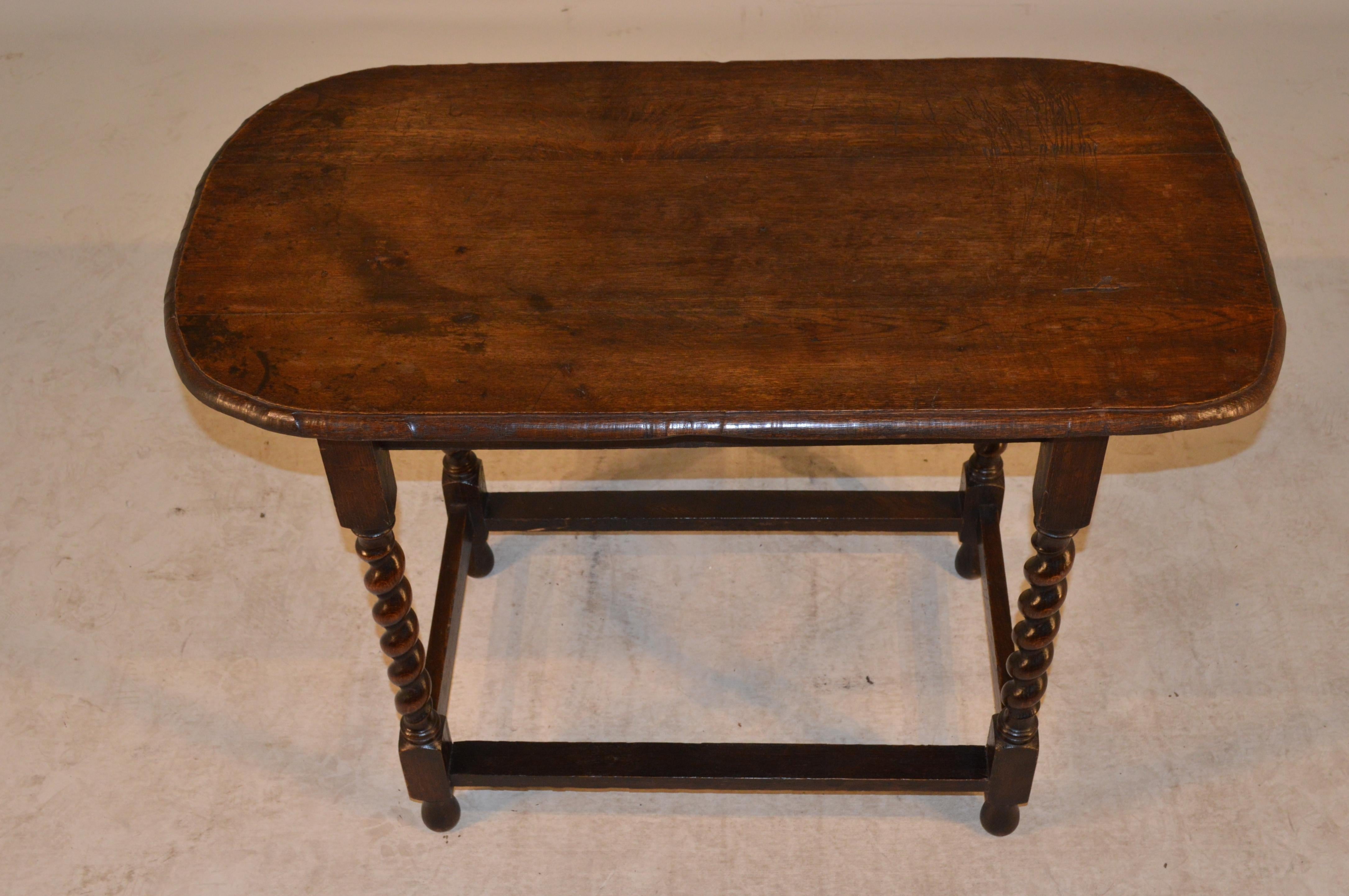 Victorian 19th Century English Oak Large Side Table