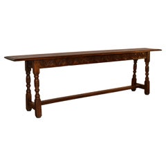 19th Century English Oak Long Joint Bench