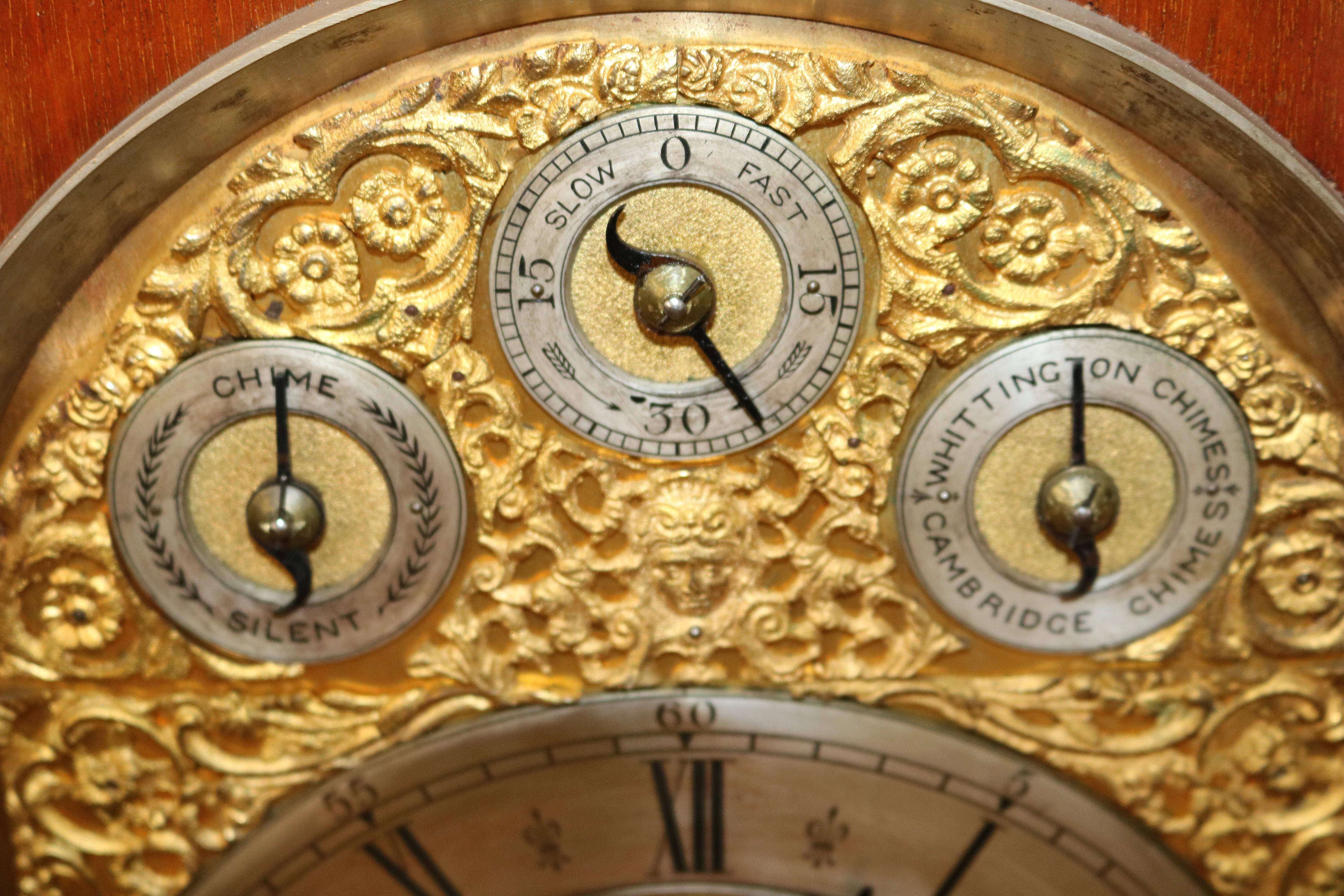 19th Century English Oak Musical Mantel Bracket Clock Retailed Benetfink & CO 8