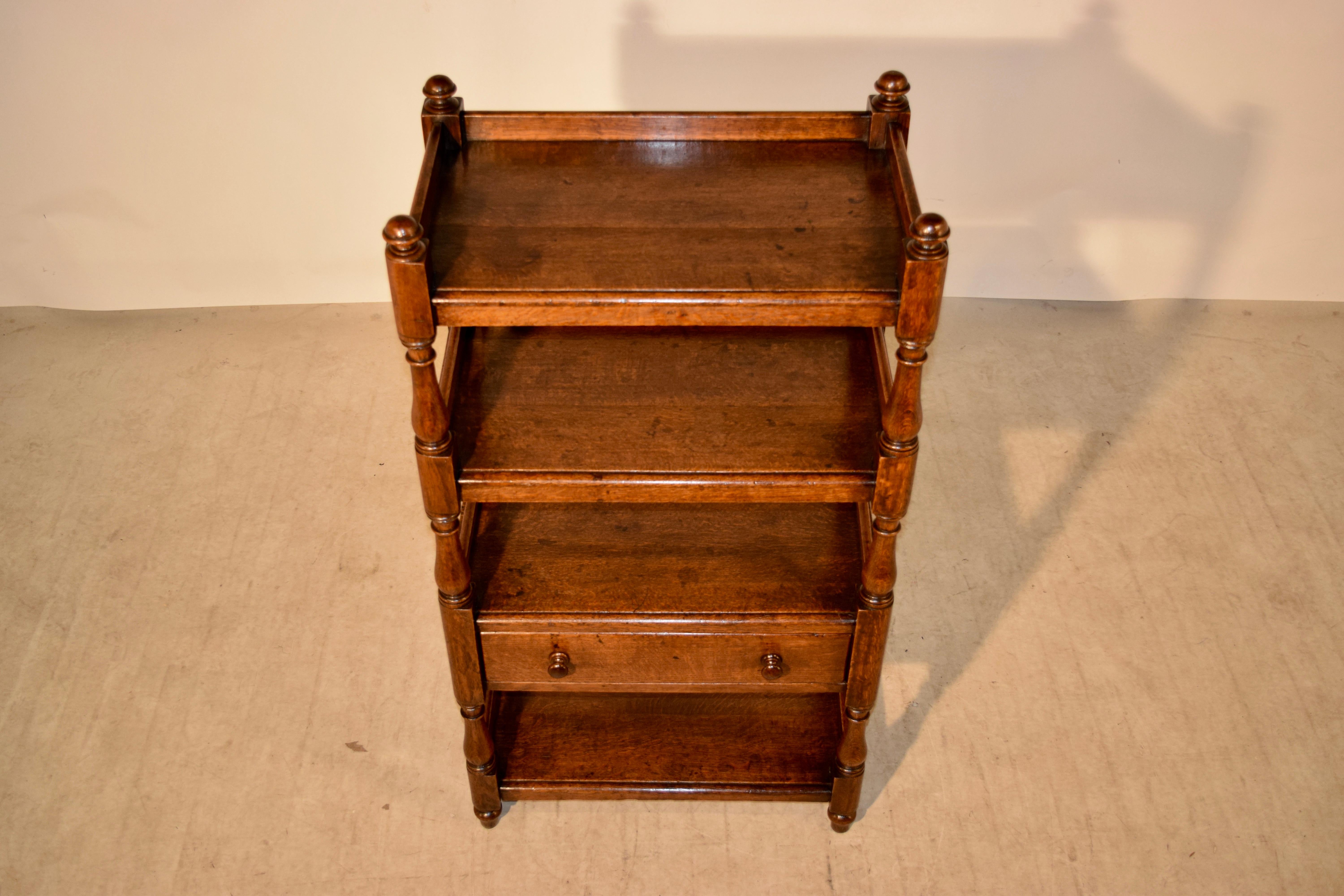 19th Century English Oak Narrow Shelf 1