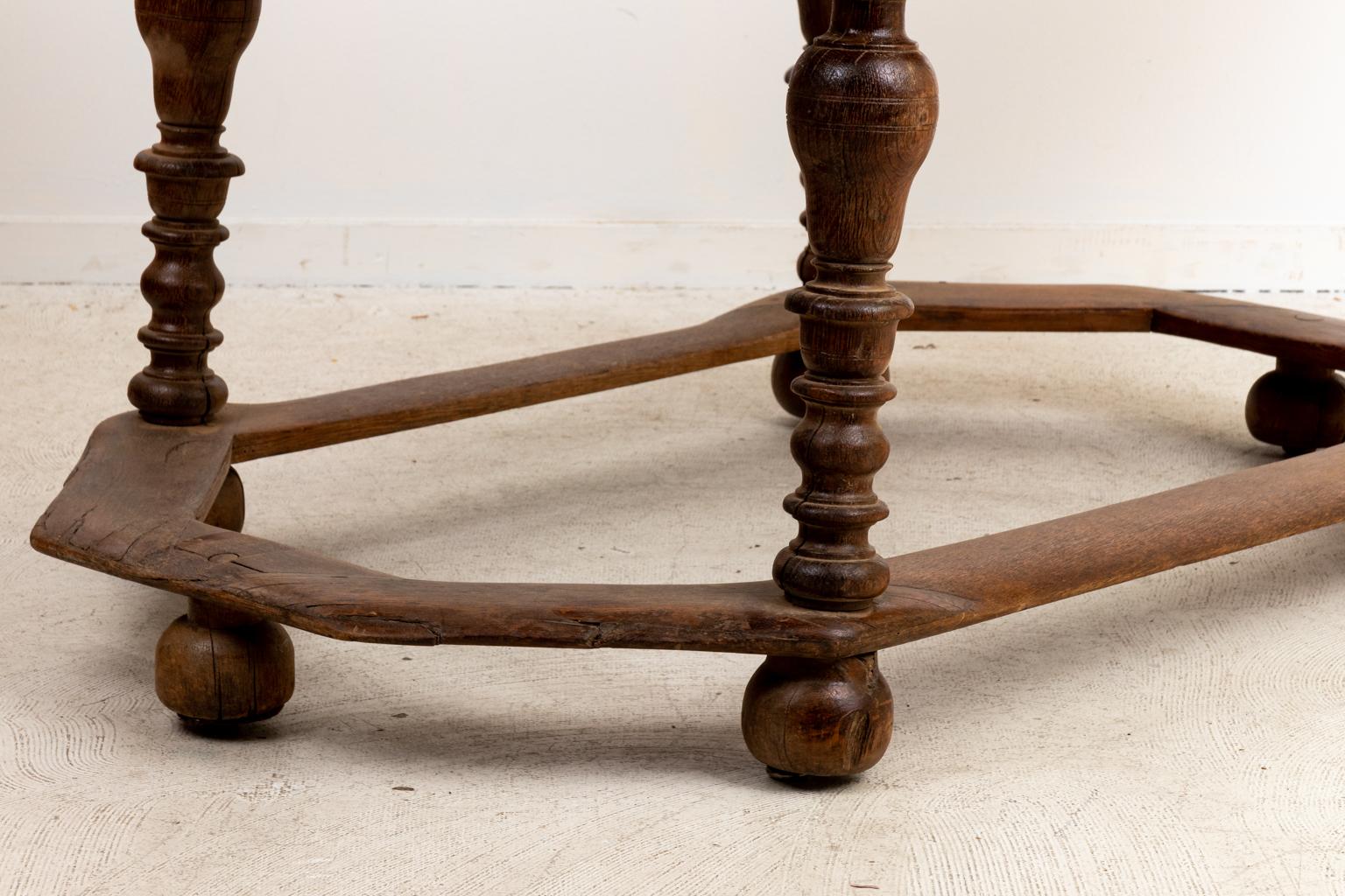 19th Century English Oak Oval Table 4