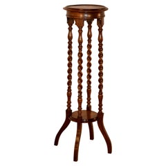 19th Century English Oak Plant Stand