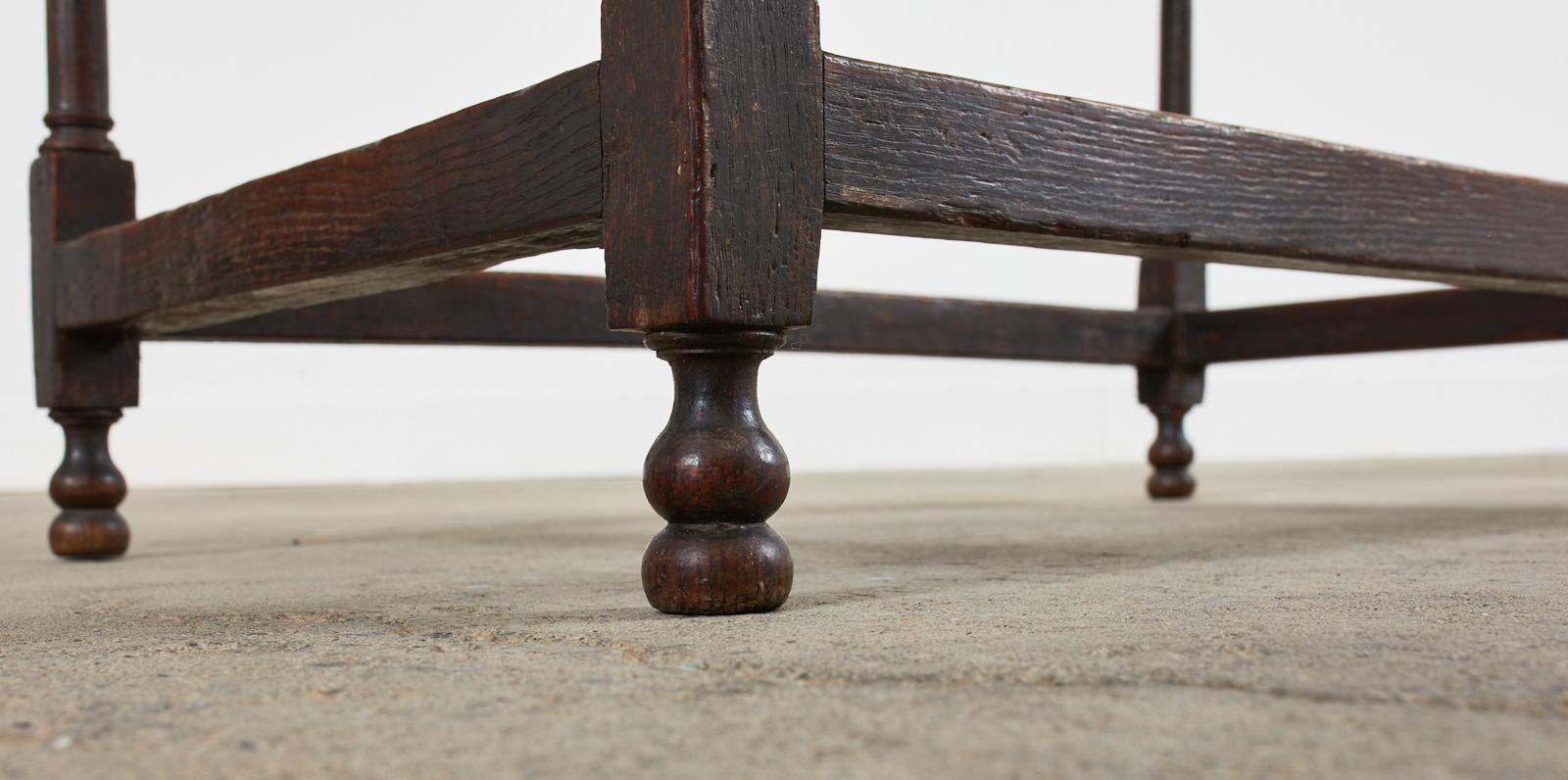 19th Century English Oak Pub Tavern or Wine Table 7