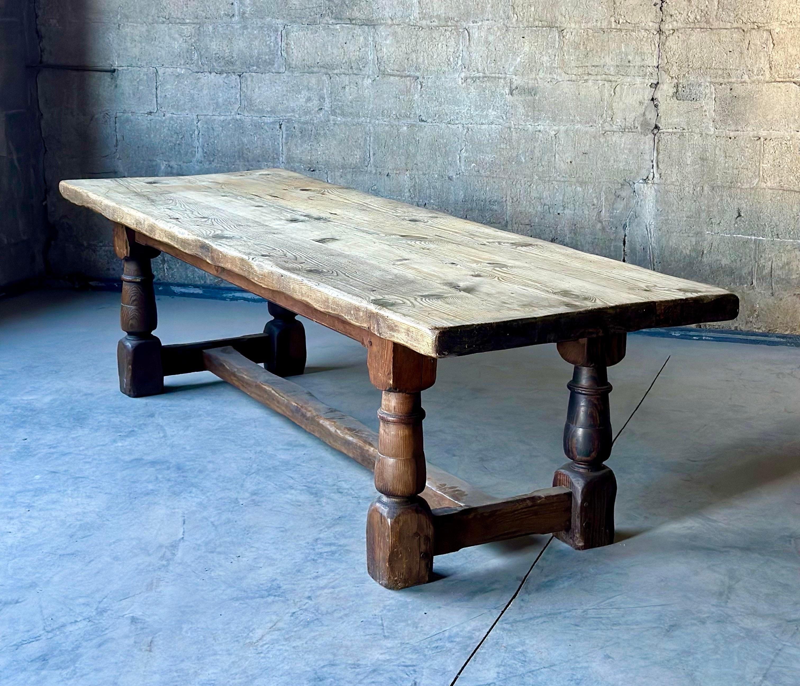 Georgien Table de réfectoire anglaise du 19ème siècle en vente