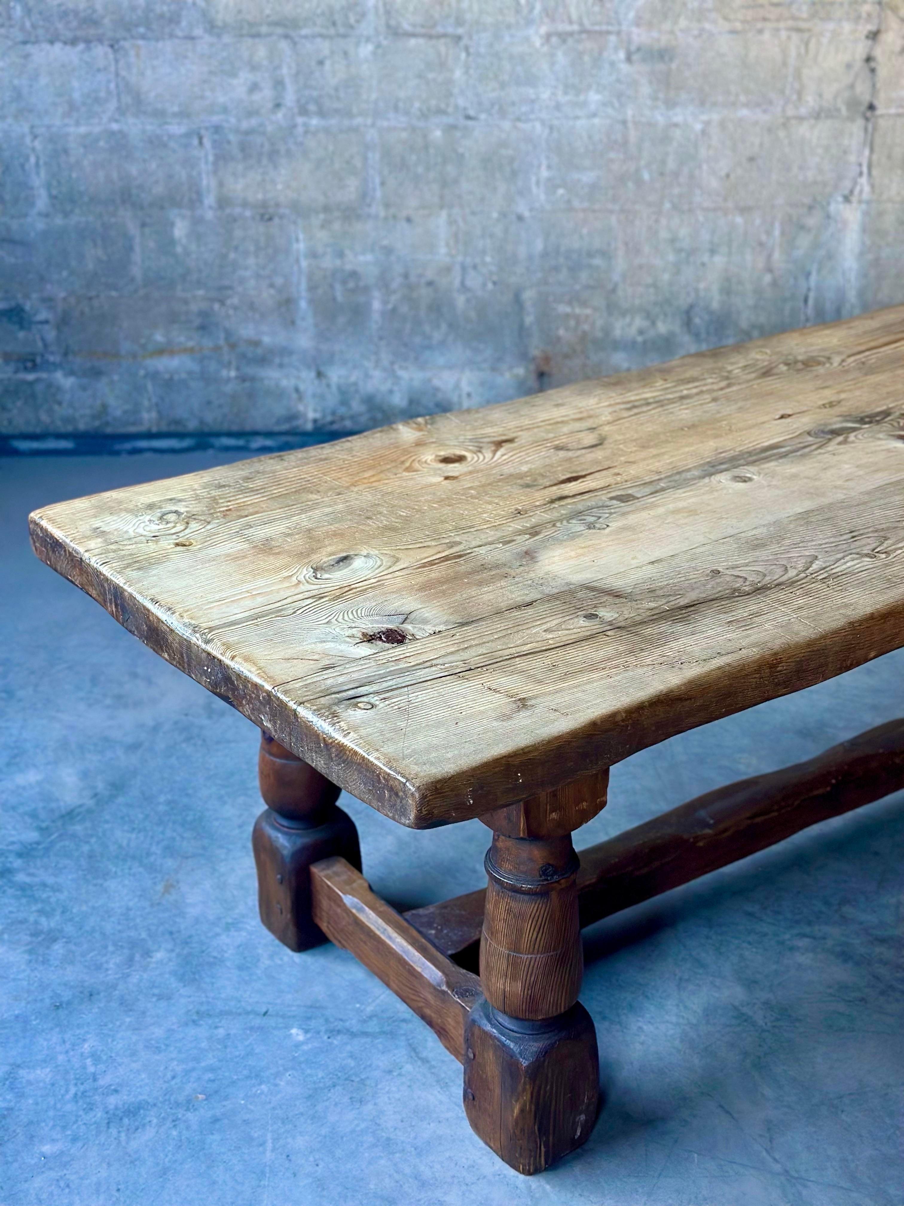 XIXe siècle Table de réfectoire anglaise du 19ème siècle en vente