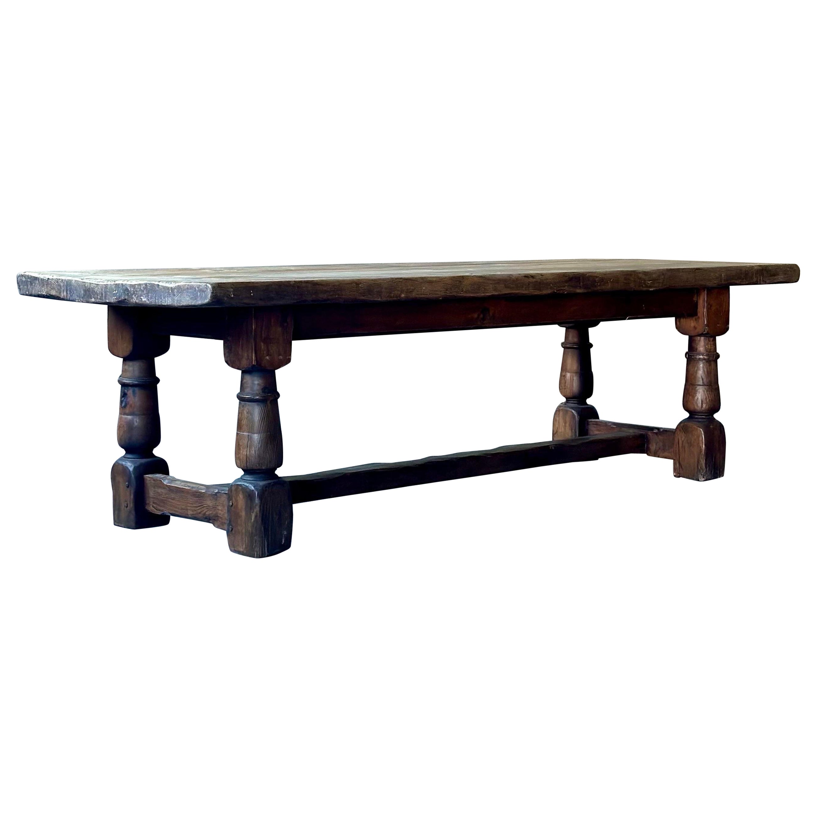 19th Century English Oak Refectory Table