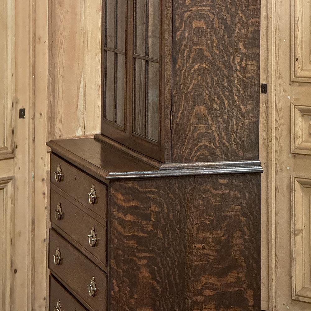 19th Century English Oak Secretary ~ Bookcase For Sale 13