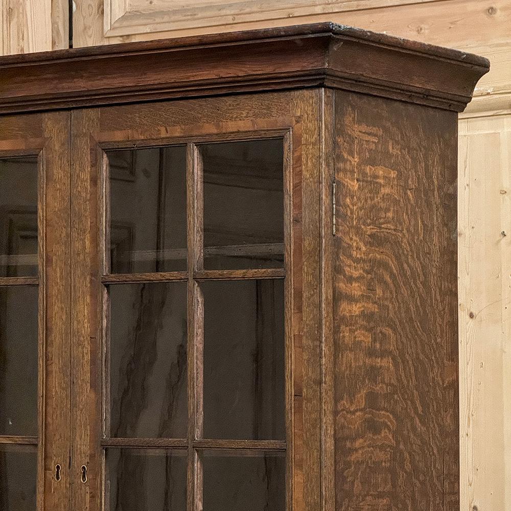 19th Century English Oak Secretary ~ Bookcase For Sale 1
