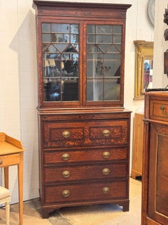 19th Century English Oak Secretary