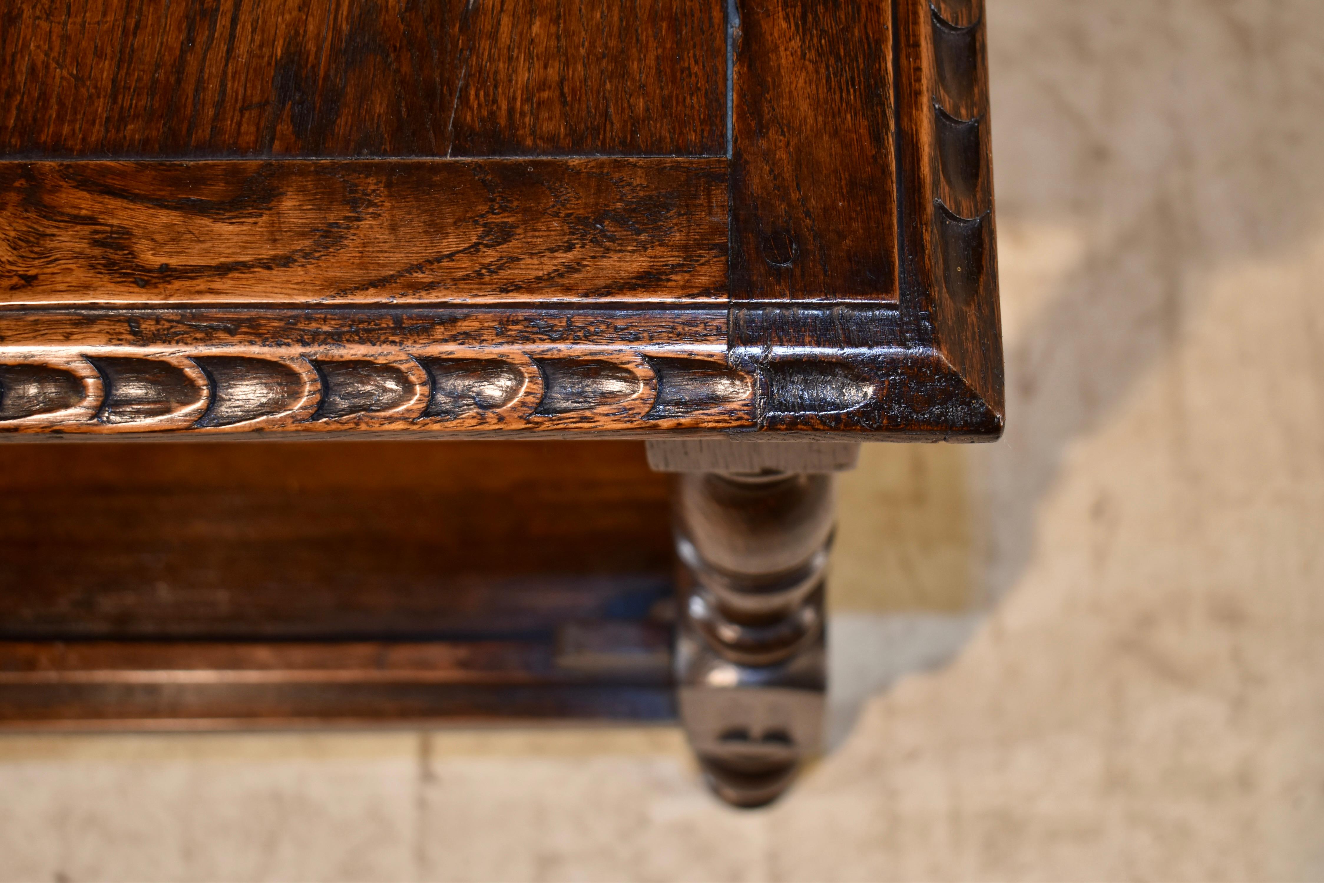 19th Century English Oak Side Table 6