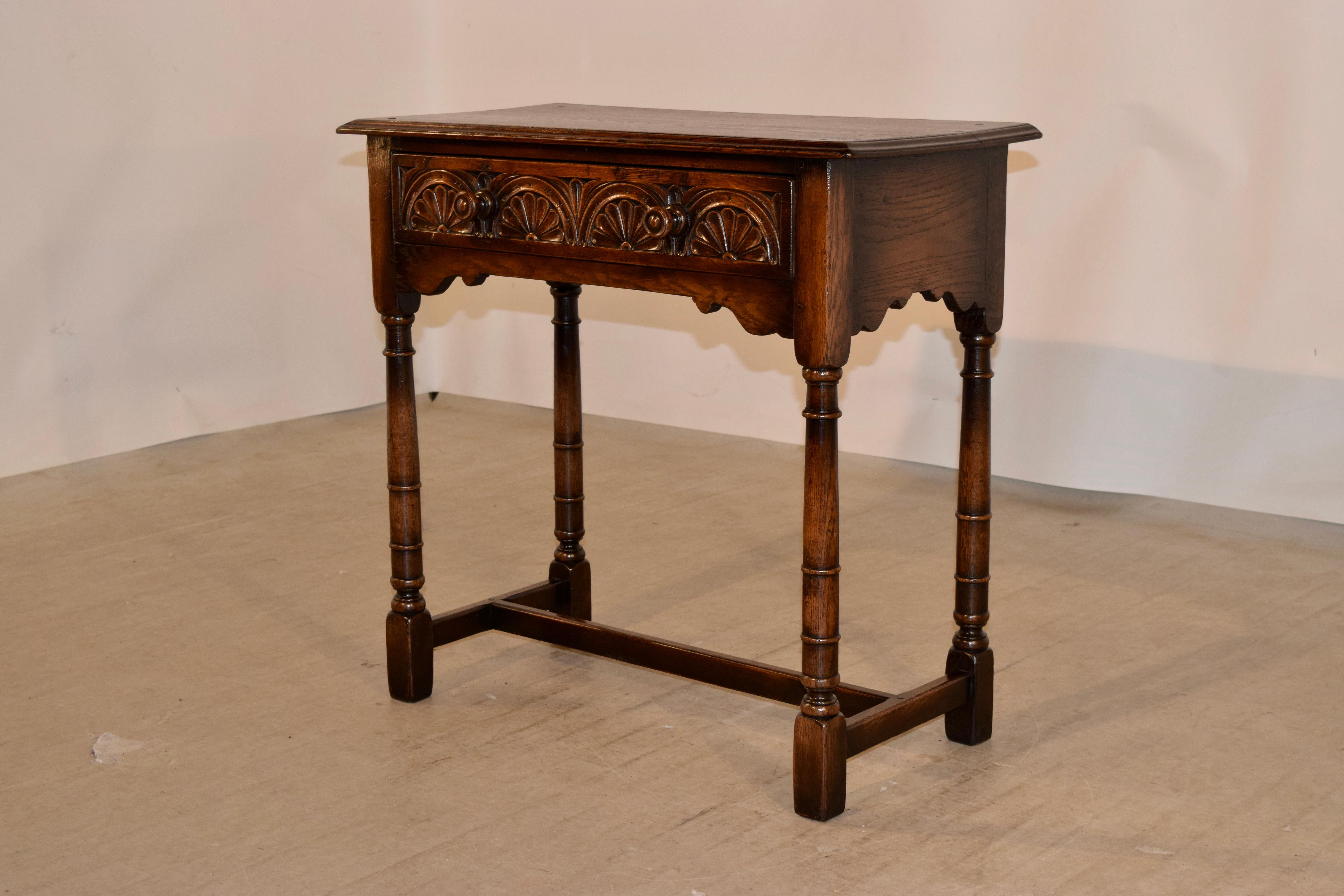 Late 19th Century 19th Century English Oak Side Table