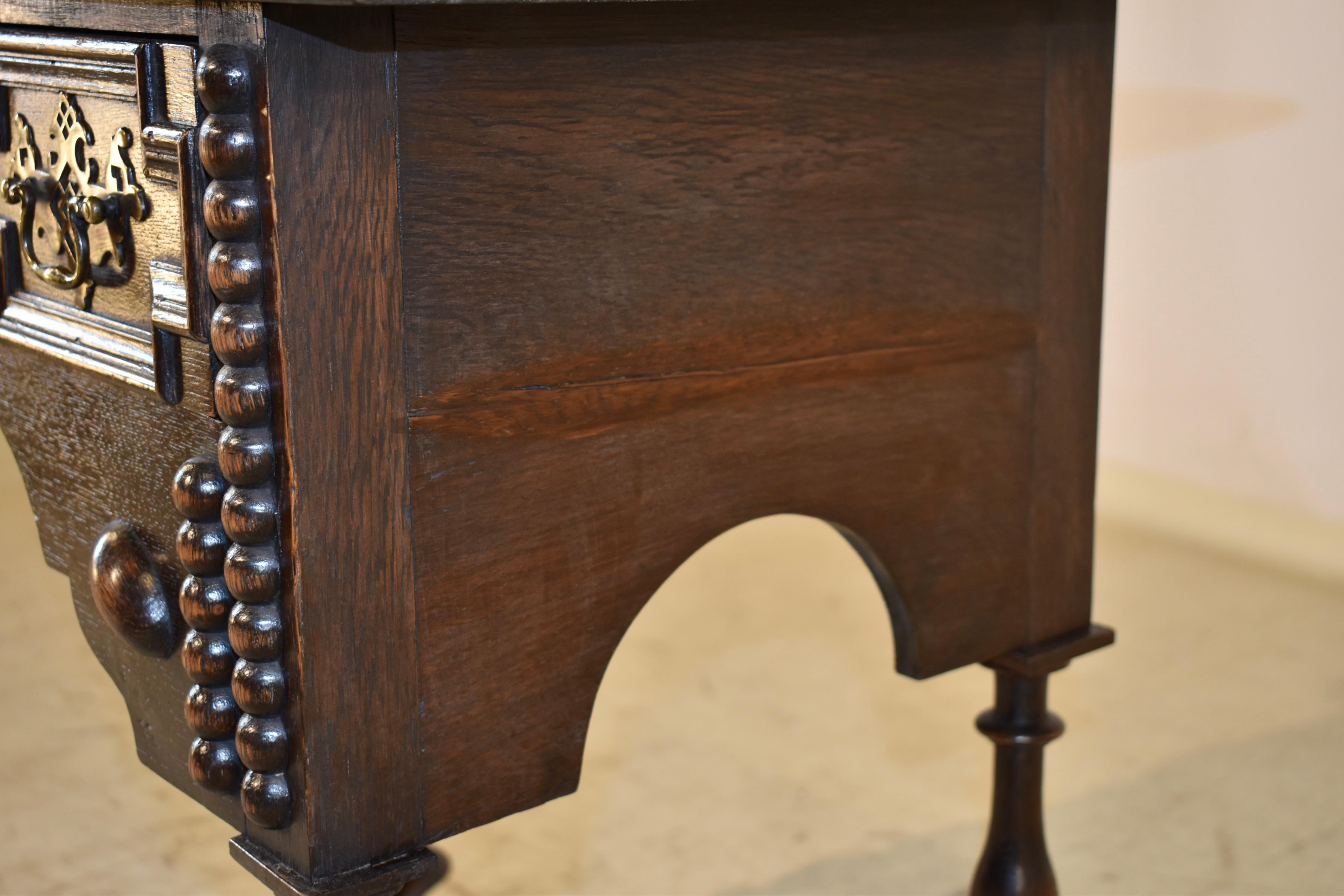 19th Century English Oak Side Table For Sale 1
