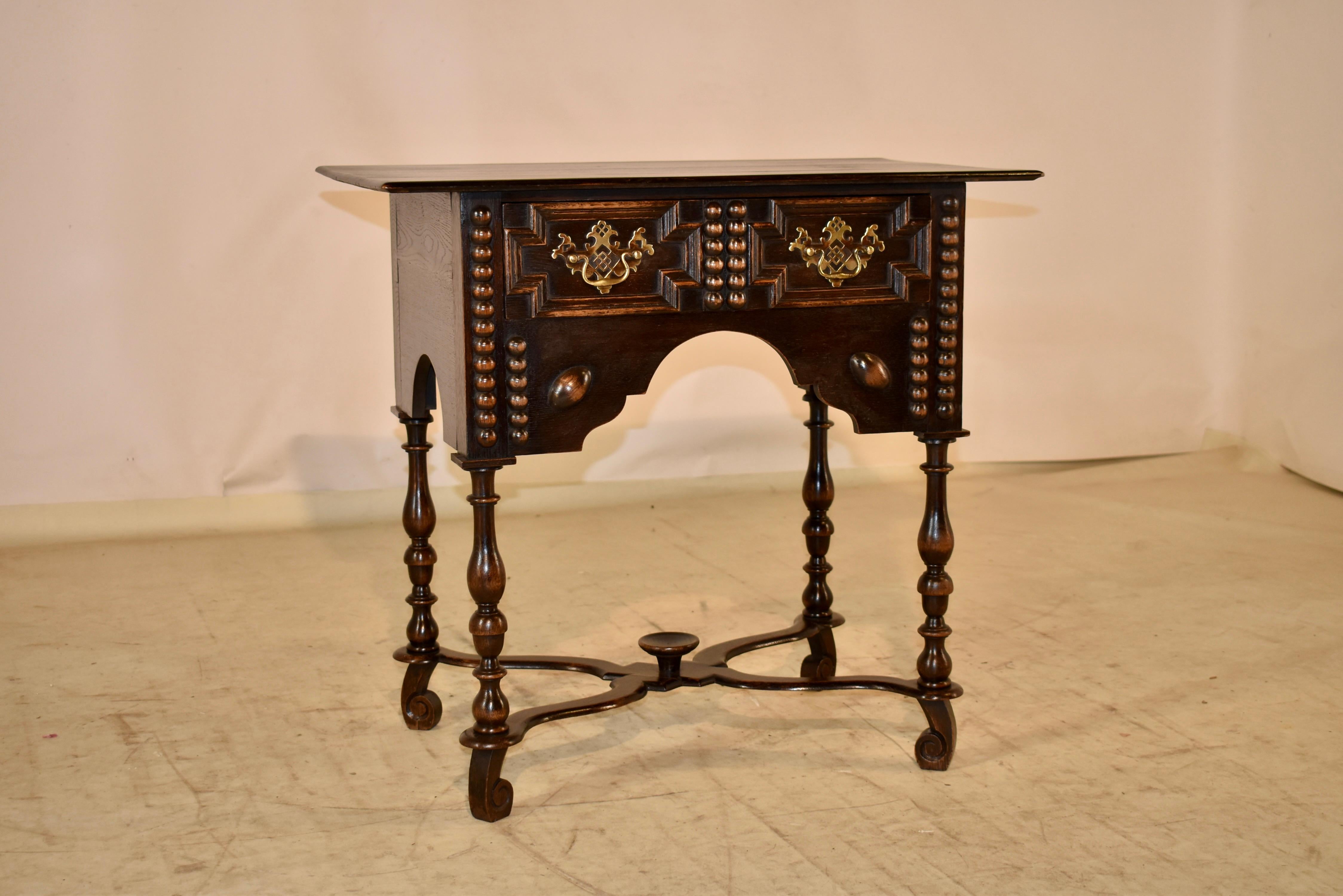 19th Century English Oak Side Table For Sale 2