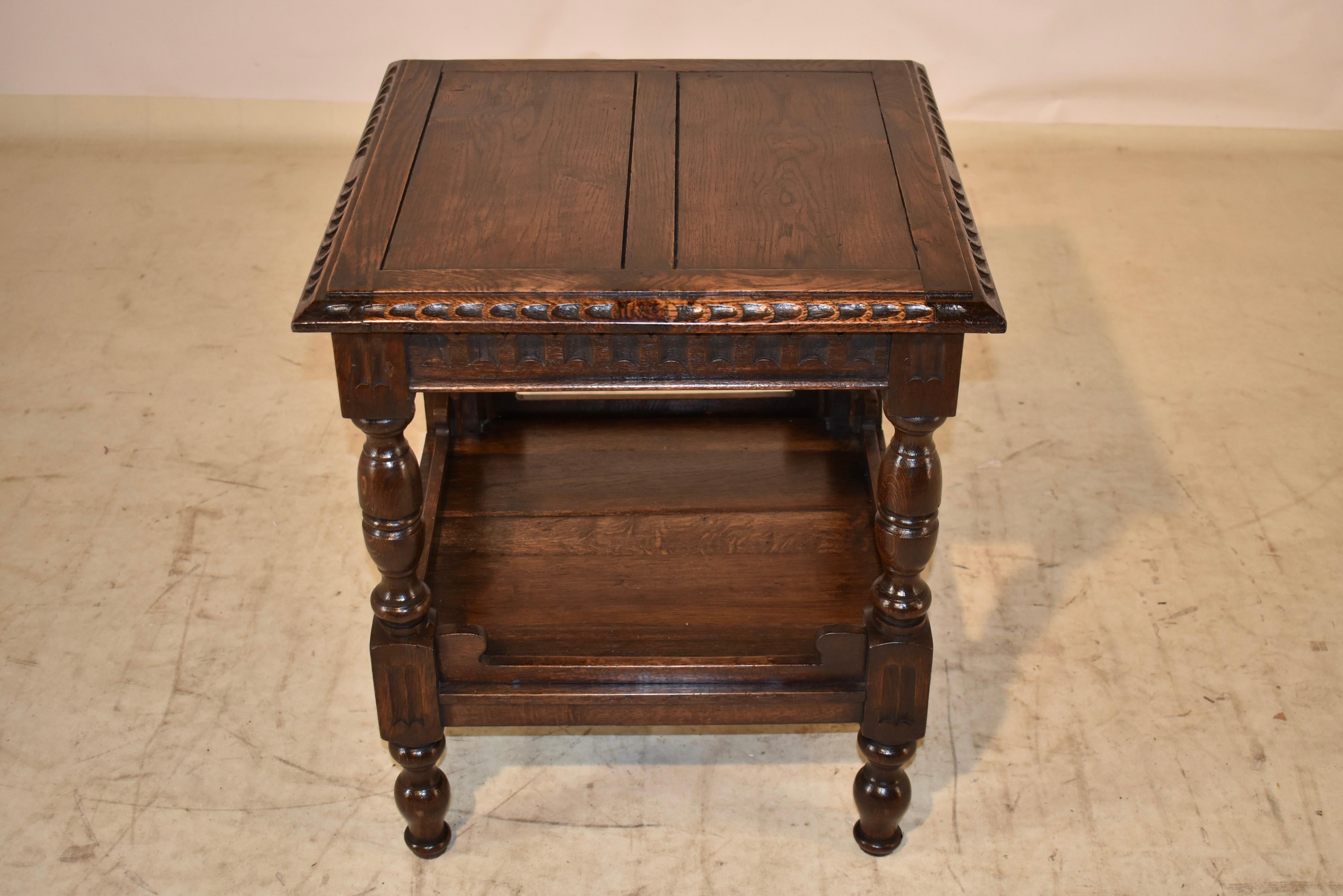 19th Century English Oak Side Table 3