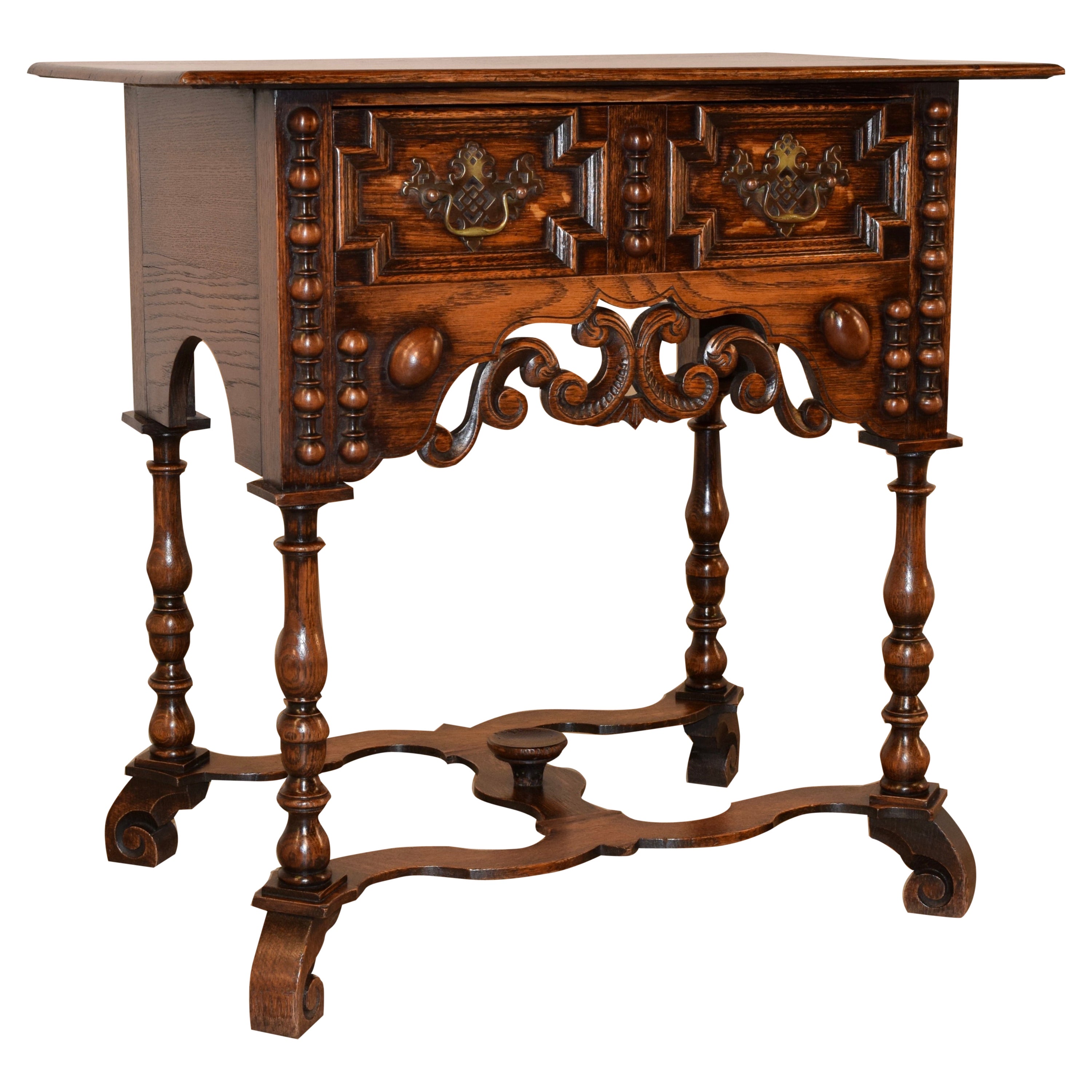 19th Century English Oak Side Table