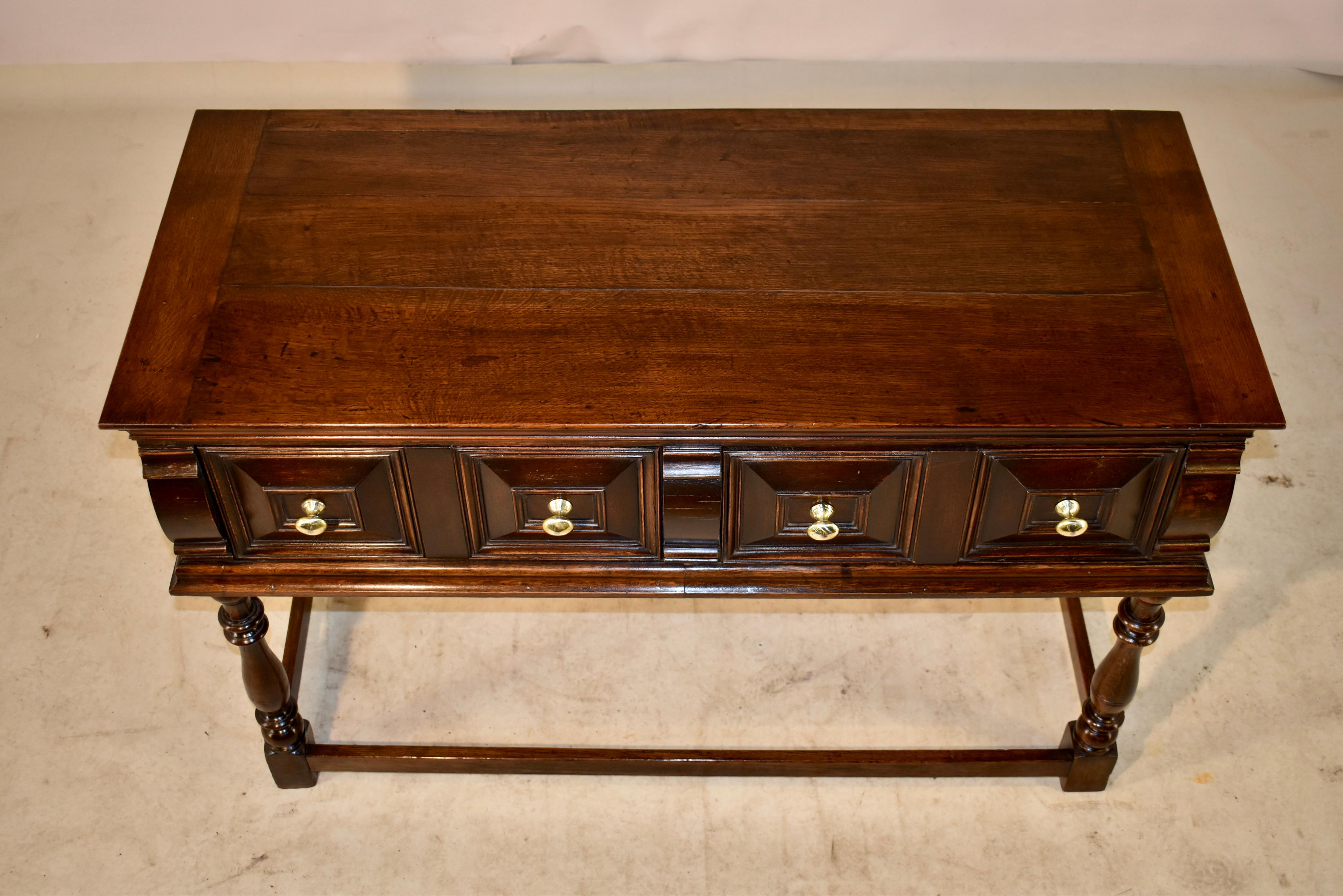 19th Century English Oak Sideboard For Sale 5