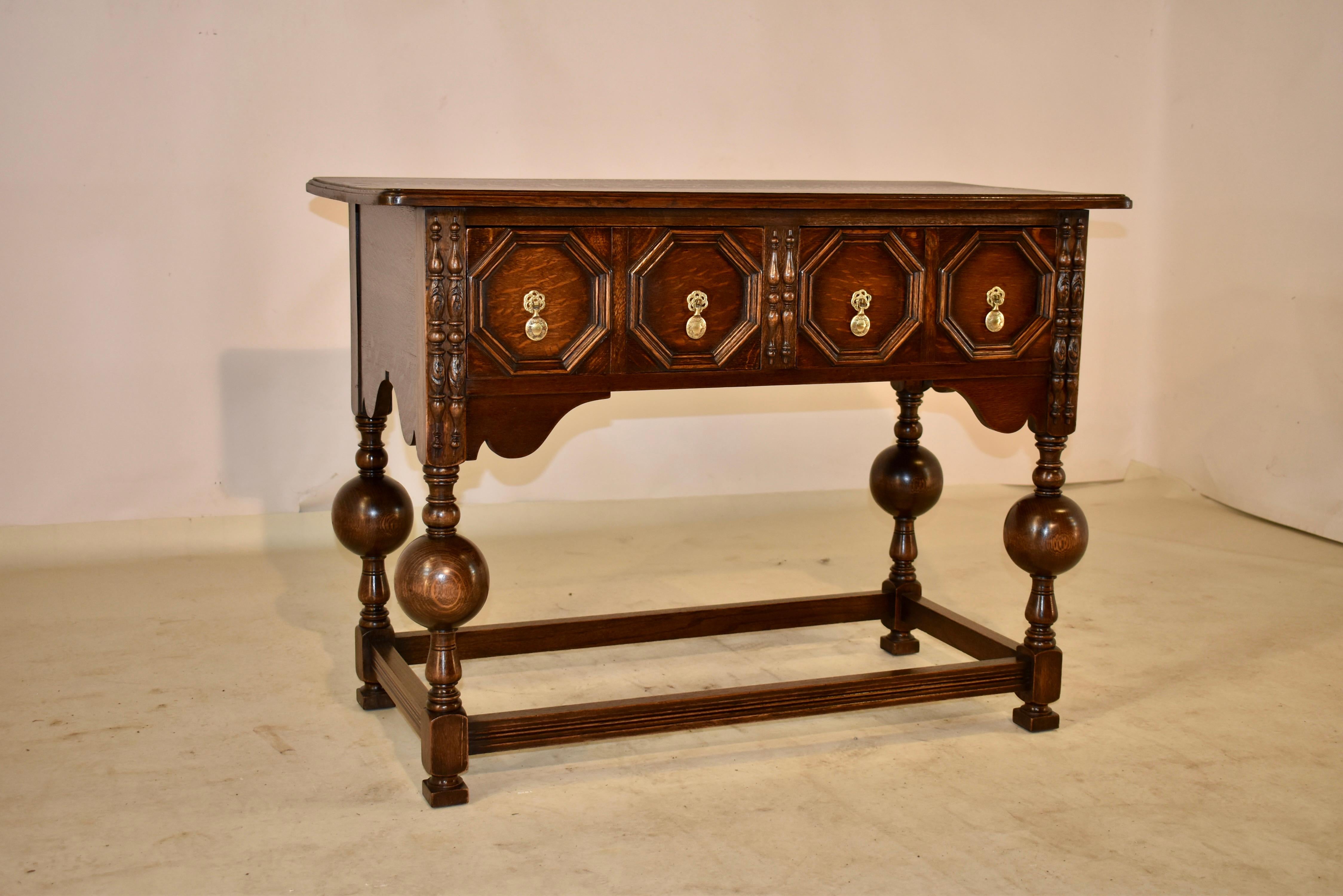 Victorian 19th Century English Oak Sideboard