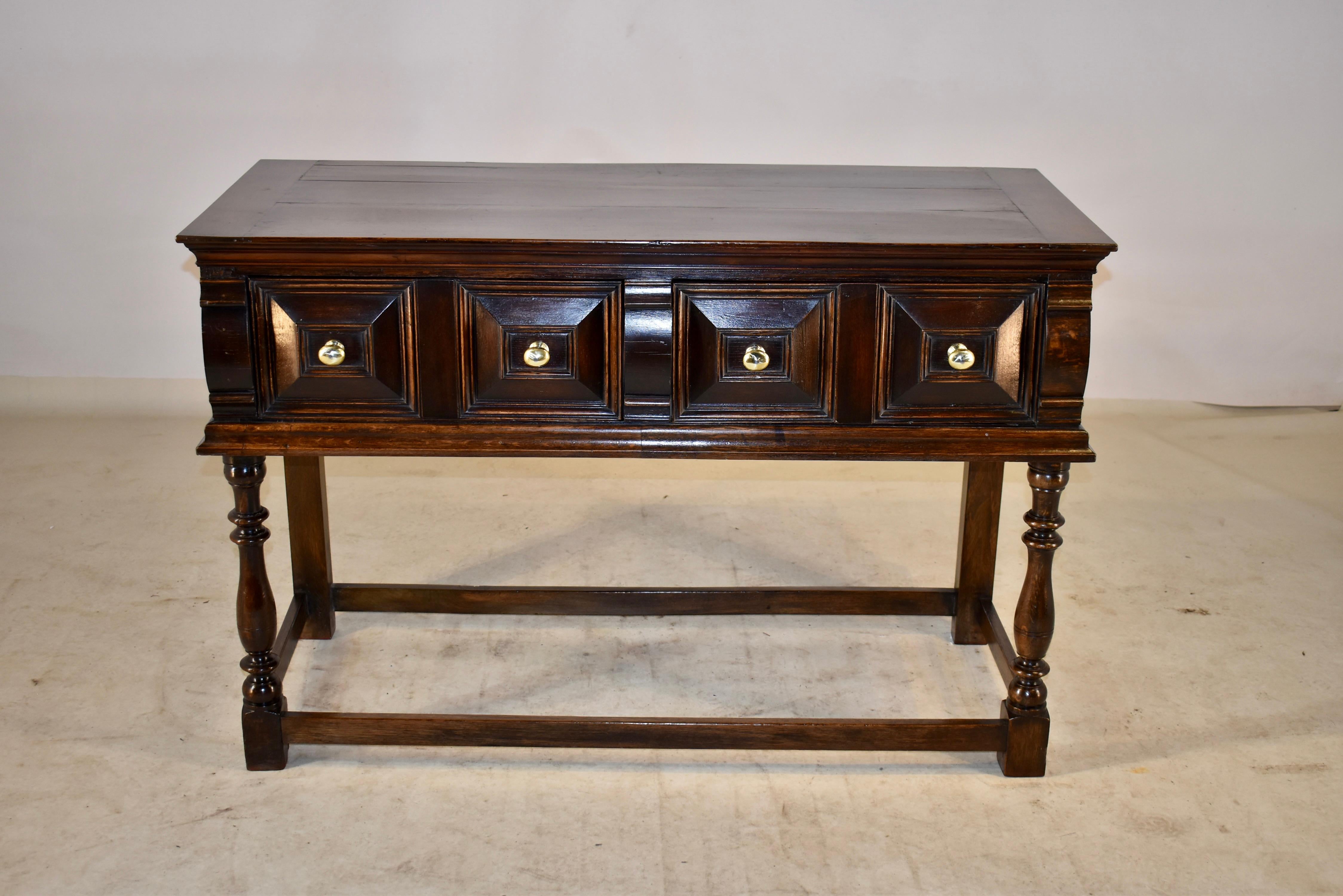 19th Century English Oak Sideboard For Sale 3