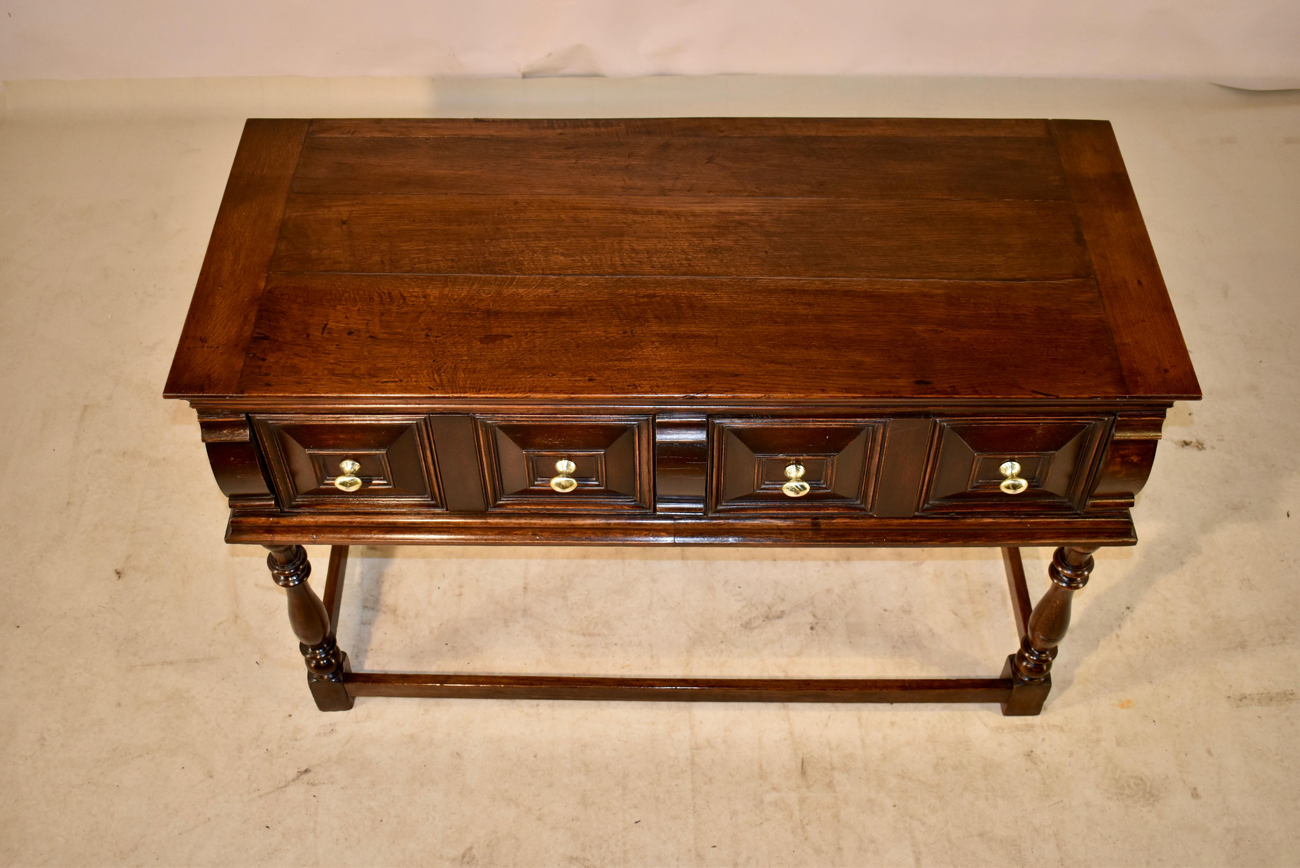 19th Century English Oak Sideboard For Sale 4