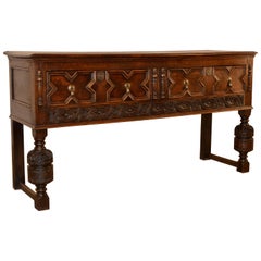 19th Century English Oak Sideboard