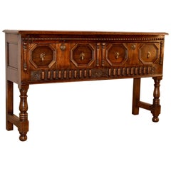 Antique 19th Century English Oak Sideboard