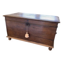 Baule di Oak inglese del 19° secolo