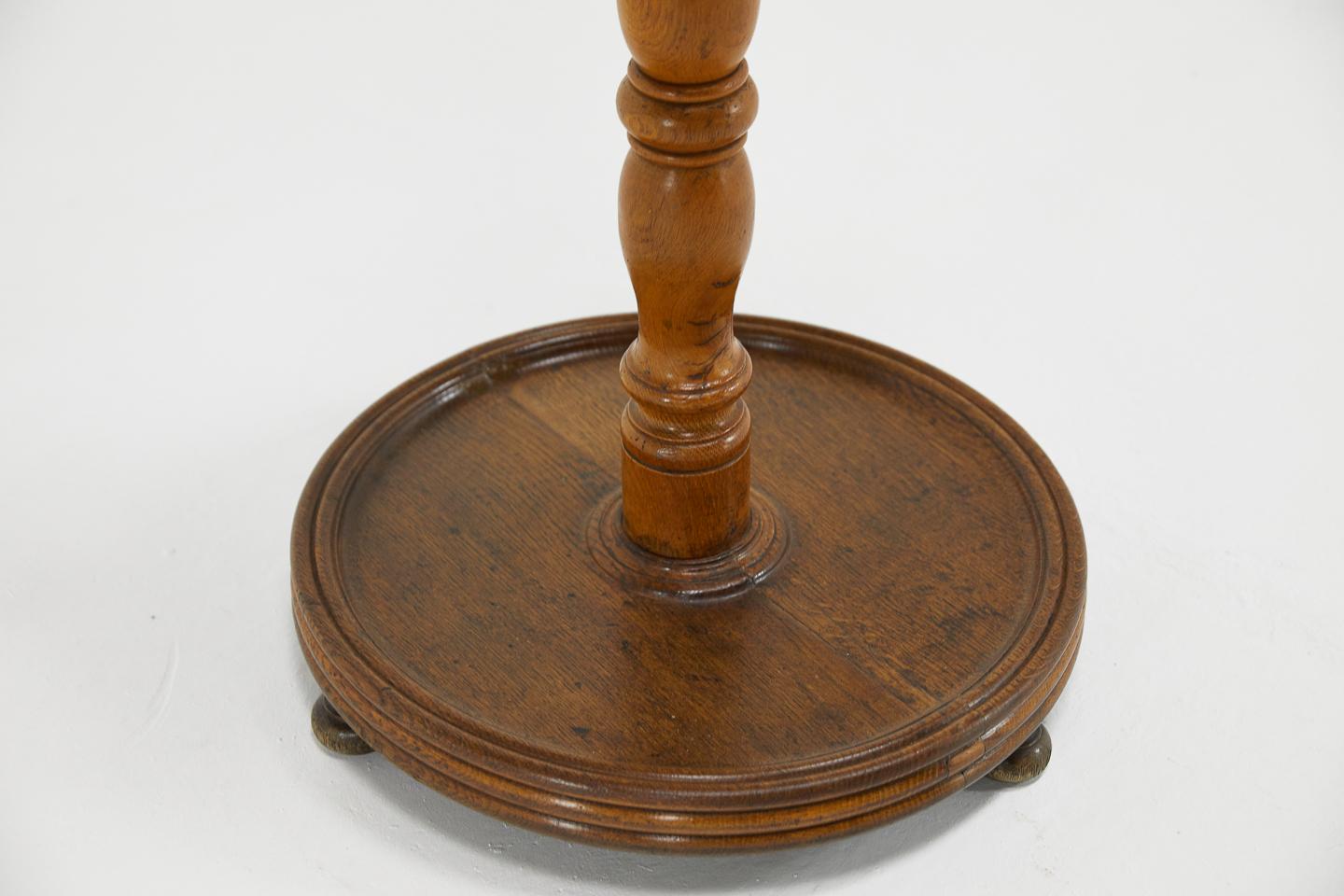 19th Century English Oak Umbrella and Hat Stand For Sale 2