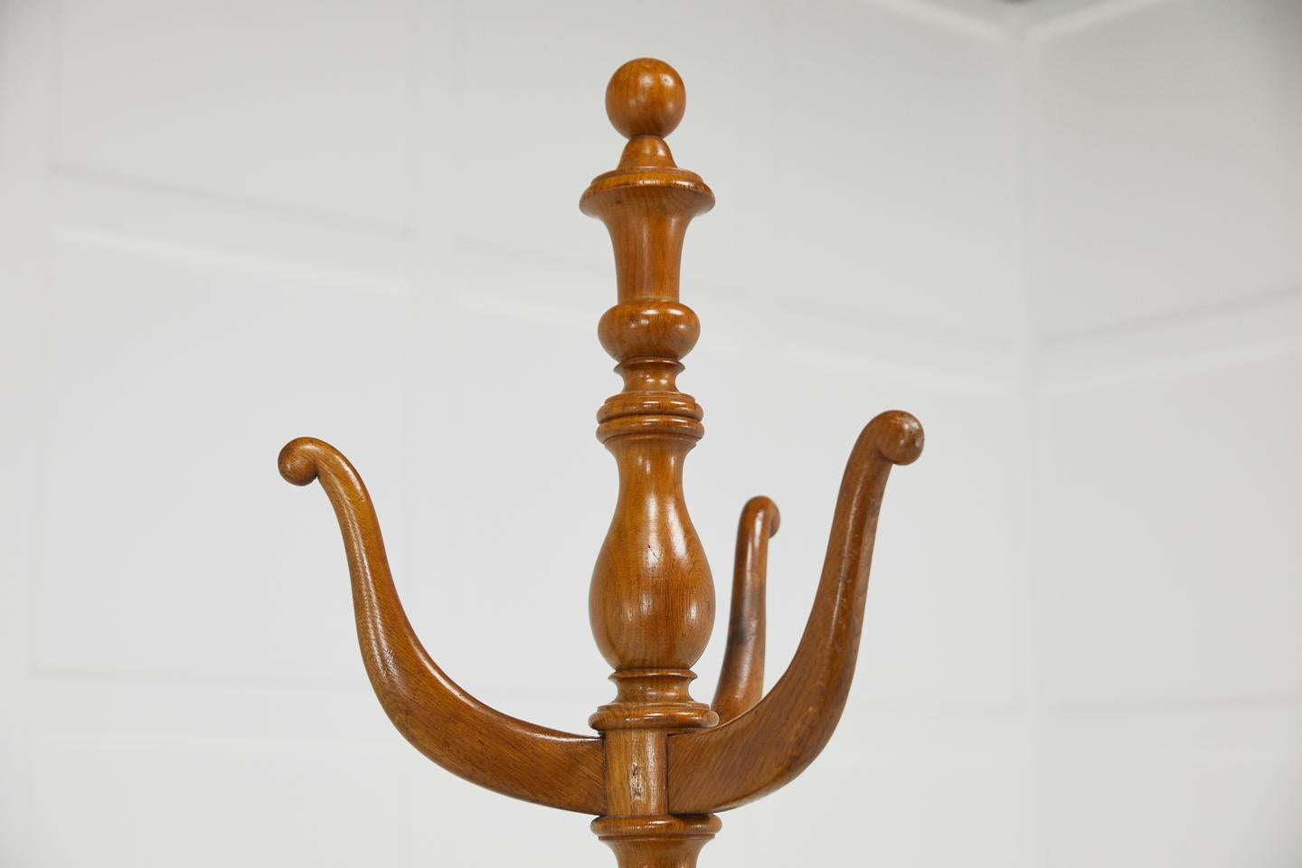 19th Century English Oak Umbrella and Hat Stand For Sale 3
