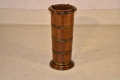 19th Century English Oak Umbrella or Cane Stand