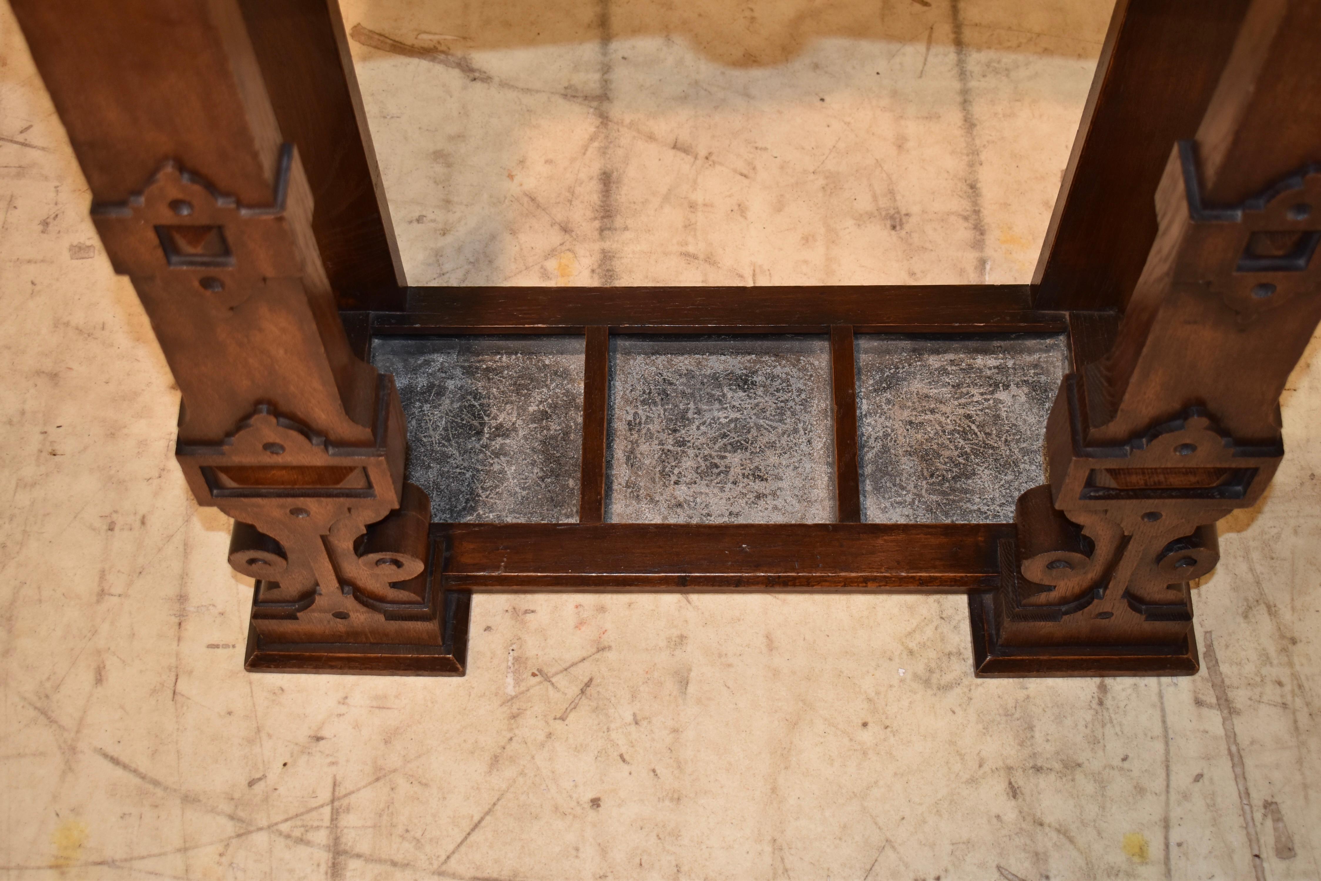 19th Century English Oak Umbrella or Cane Stand For Sale 4