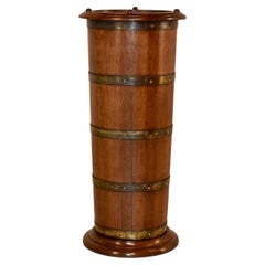 19th Century English Oak Umbrella or Cane Stand